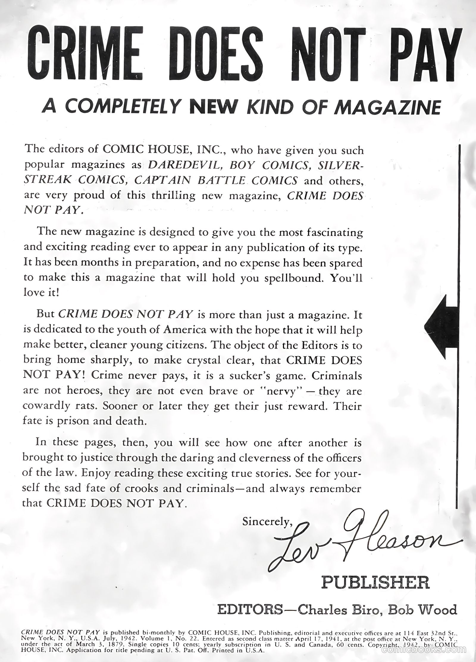 Crime Does Not Pay #22 (1942) — page 2 of 68