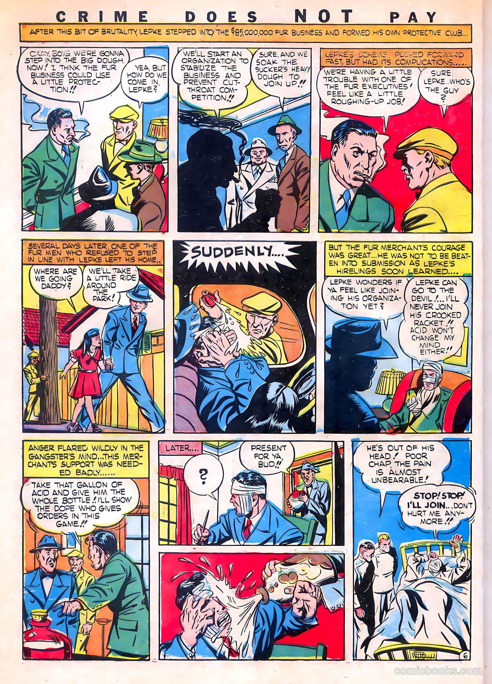 Crime Does Not Pay #22 (1942) — page 8 of 68