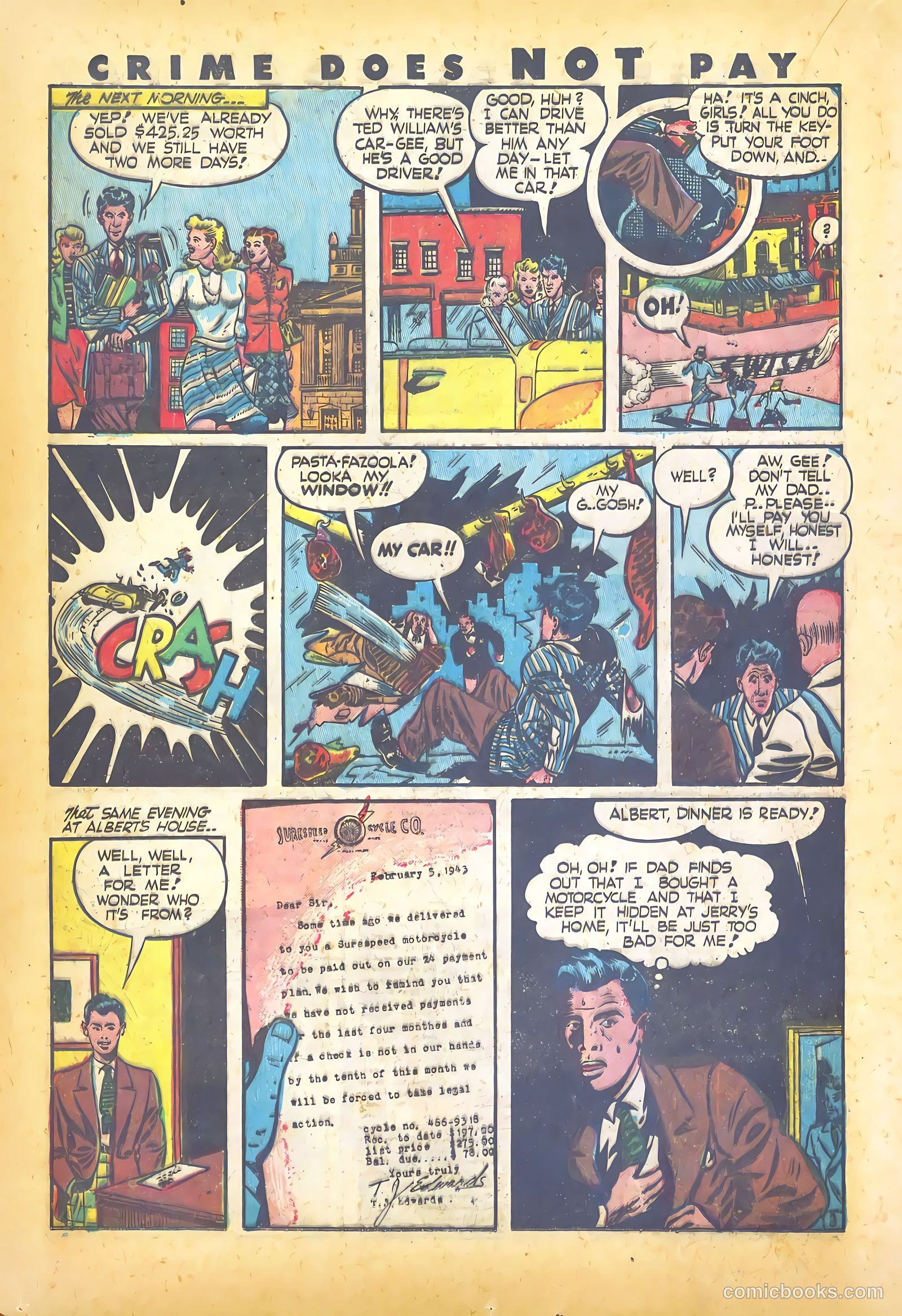 Crime Does Not Pay #26 (1943) — page 36 of 68