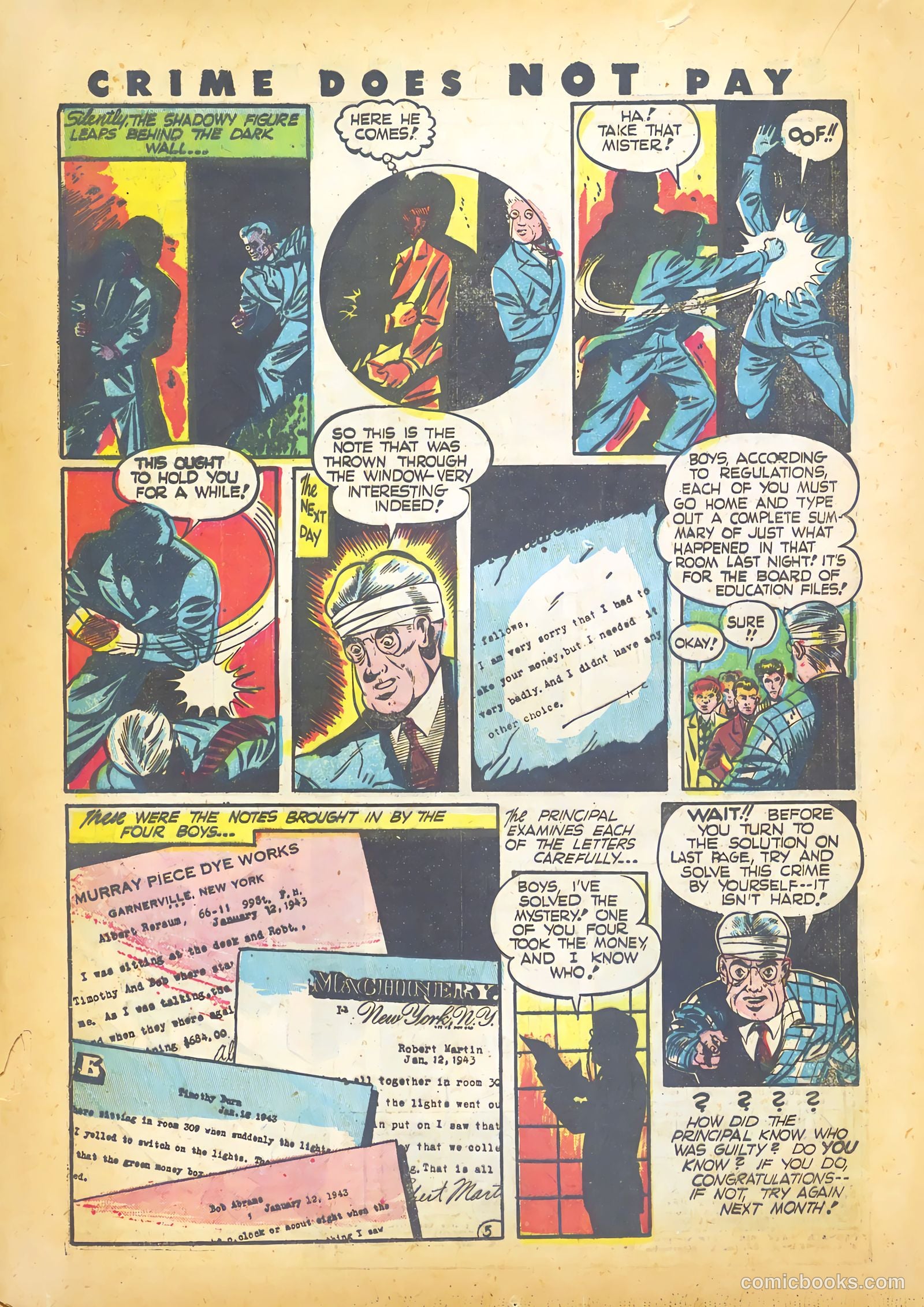 Crime Does Not Pay #26 (1943) — page 38 of 68