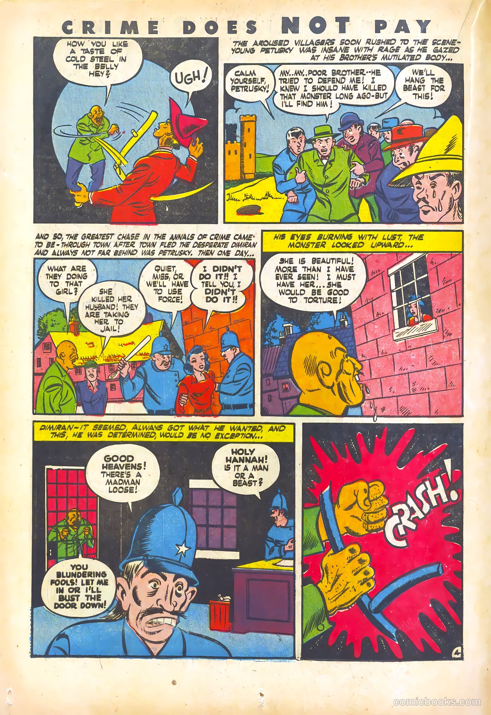 Crime Does Not Pay #27 (1943) — page 34 of 68