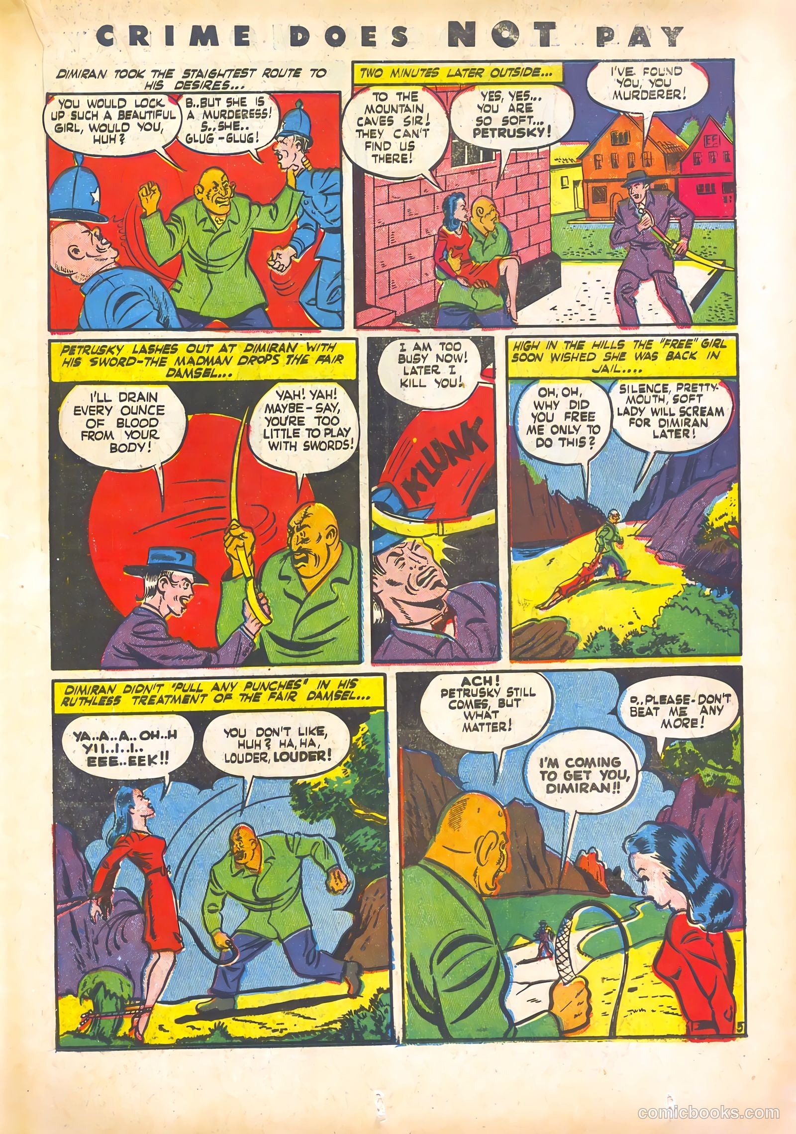 Crime Does Not Pay #27 (1943) — page 35 of 68