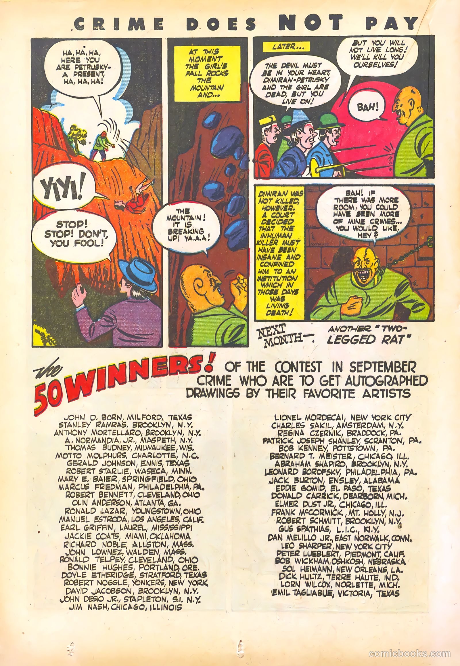Crime Does Not Pay #27 (1943) — page 36 of 68