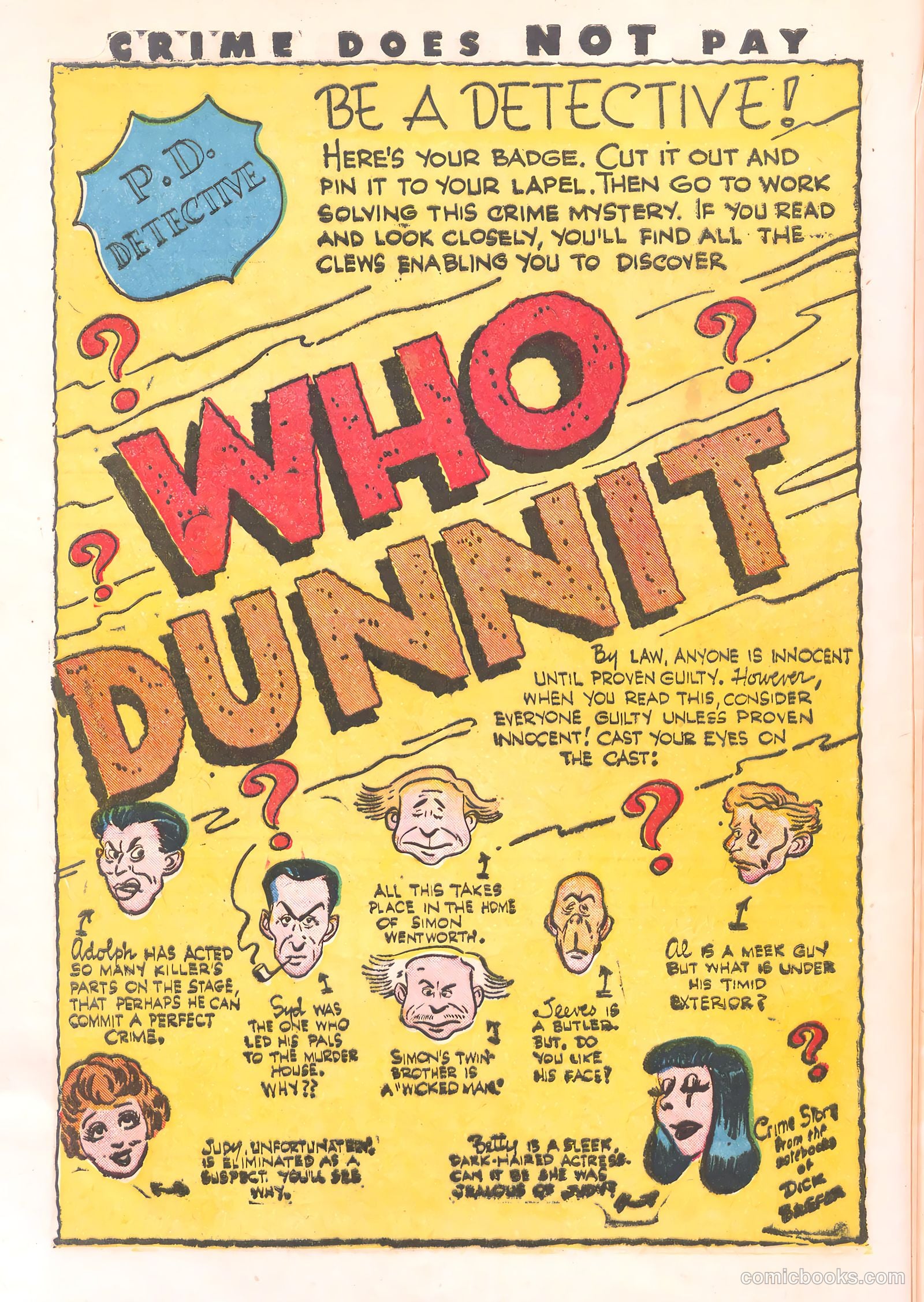 Crime Does Not Pay #29 (1943) — page 50 of 60