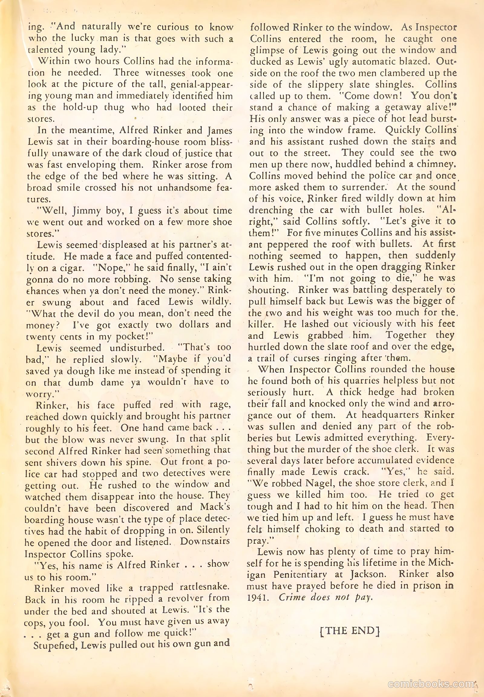 Crime Does Not Pay #30 (1943) — page 35 of 60