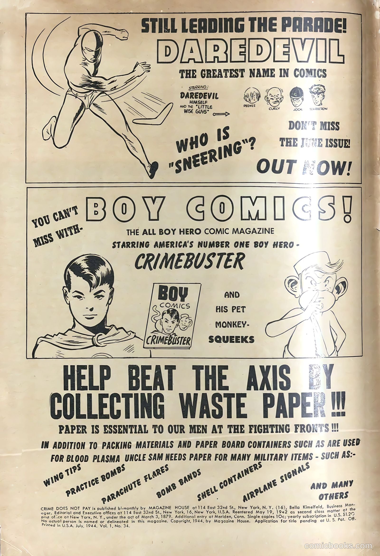 Crime Does Not Pay #34 (1944) — page 2 of 52