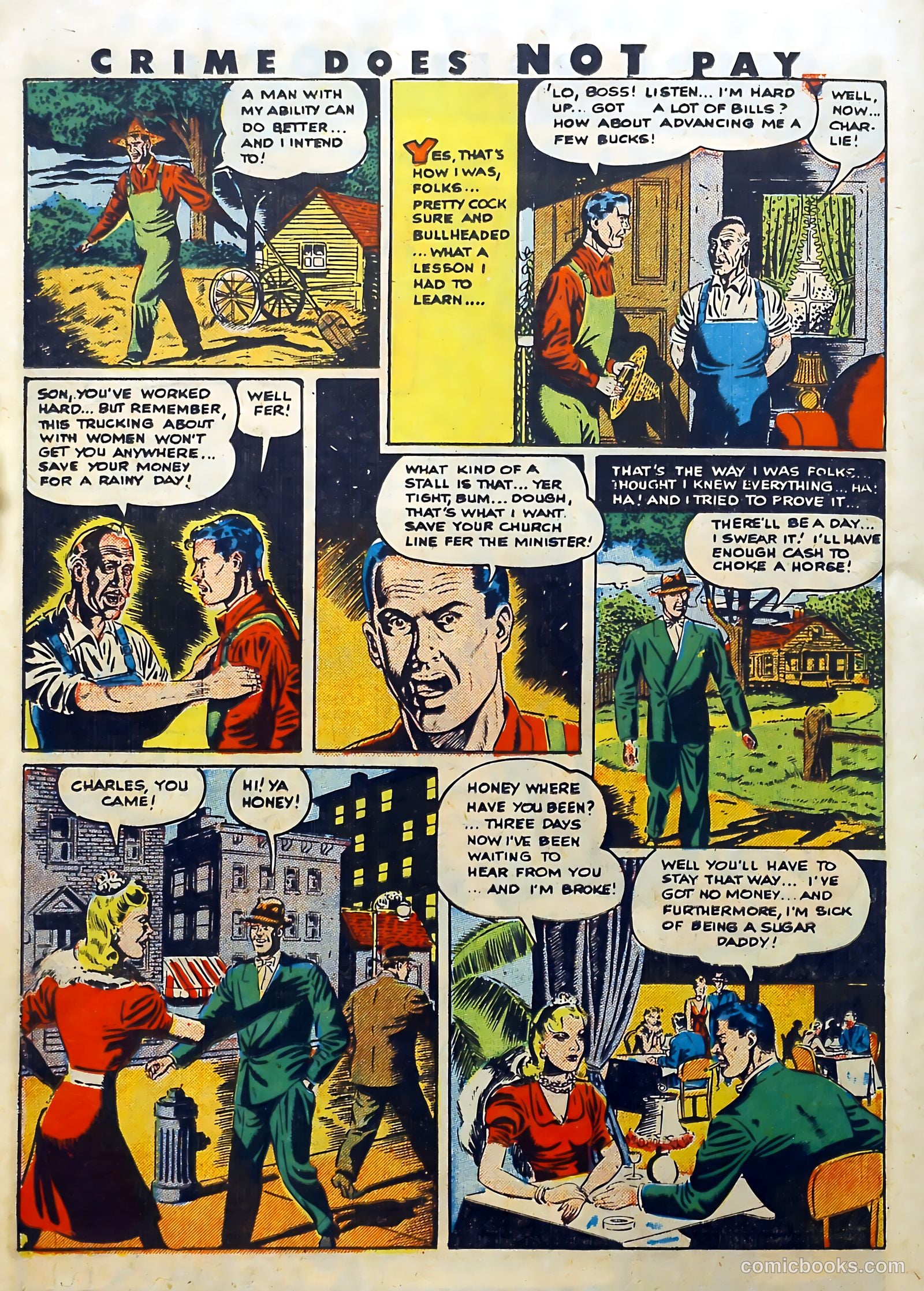 Crime Does Not Pay #38 (1945) — page 38 of 52