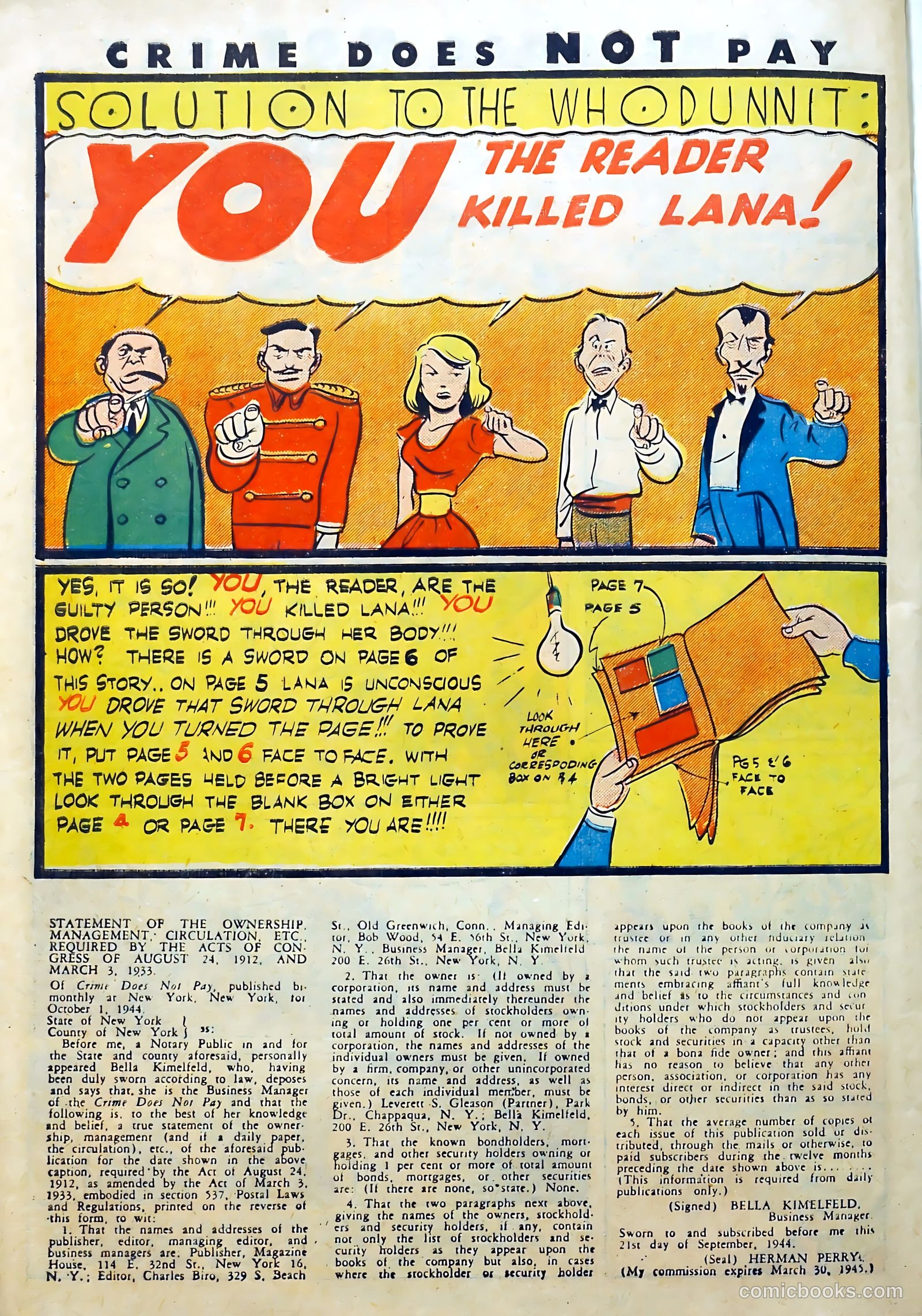 Crime Does Not Pay #38 (1945) — page 50 of 52