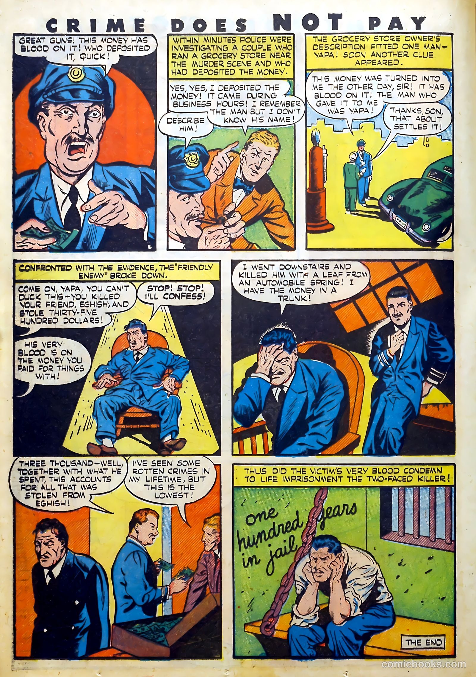 Crime Does Not Pay #45 (1946) — page 36 of 64