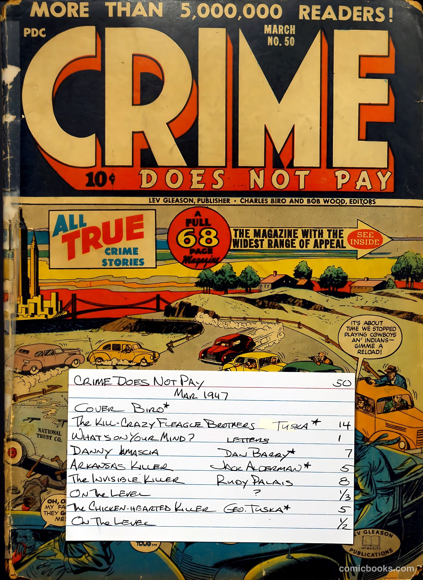 Crime Does Not Pay #50 (1947) — page 70 of 71