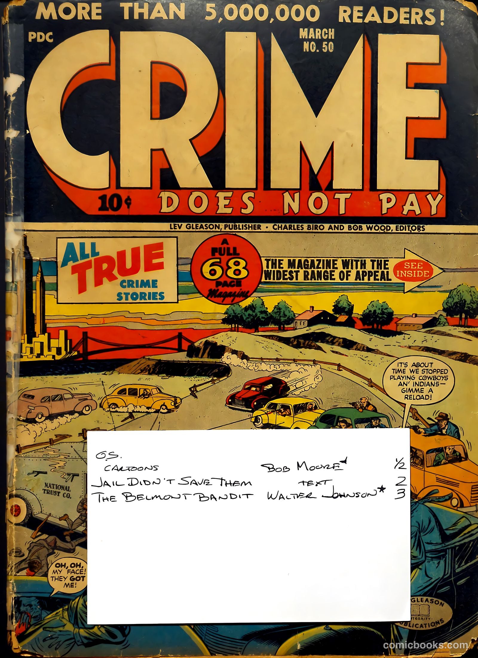 Crime Does Not Pay #50 (1947) — page 71 of 71