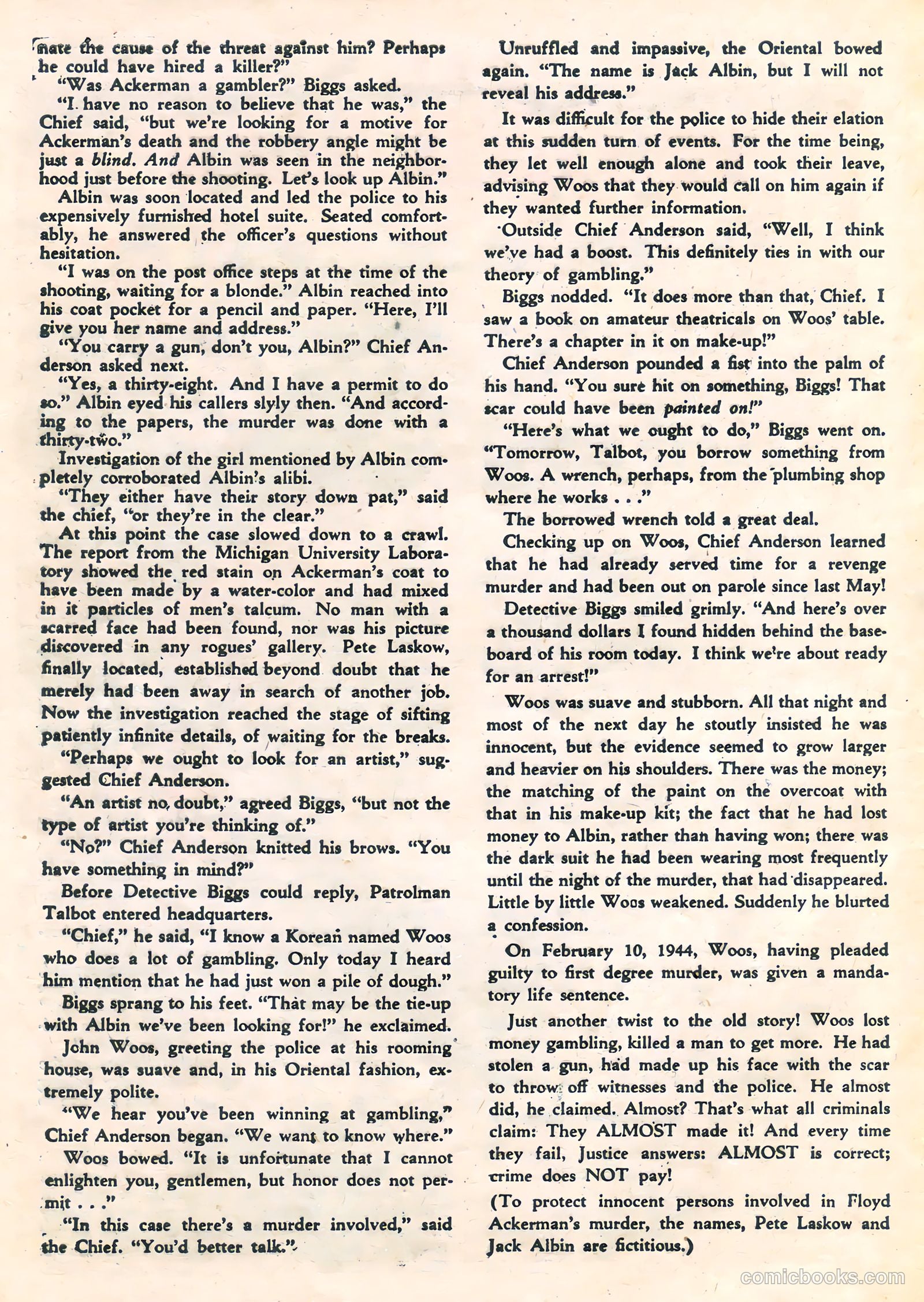 Crime Does Not Pay #51 (1947) — page 40 of 52
