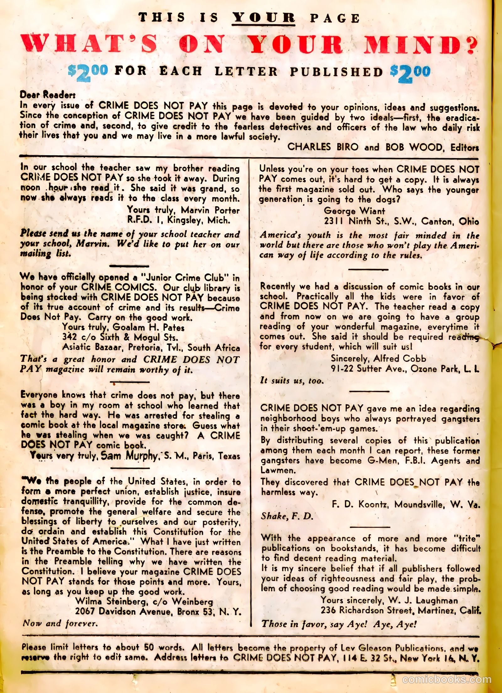 Crime Does Not Pay #53 (1947) — page 20 of 53
