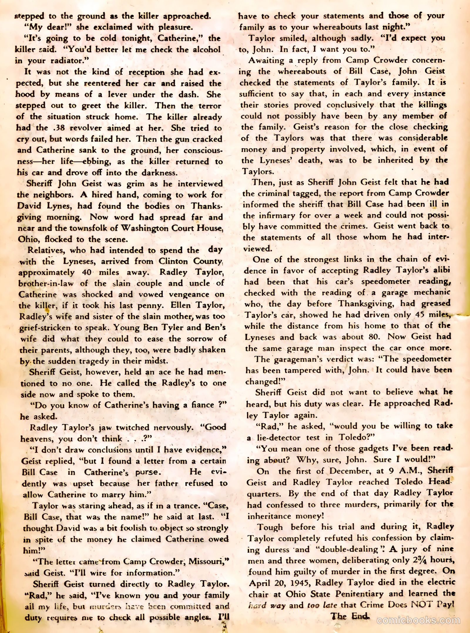 Crime Does Not Pay #53 (1947) — page 32 of 53