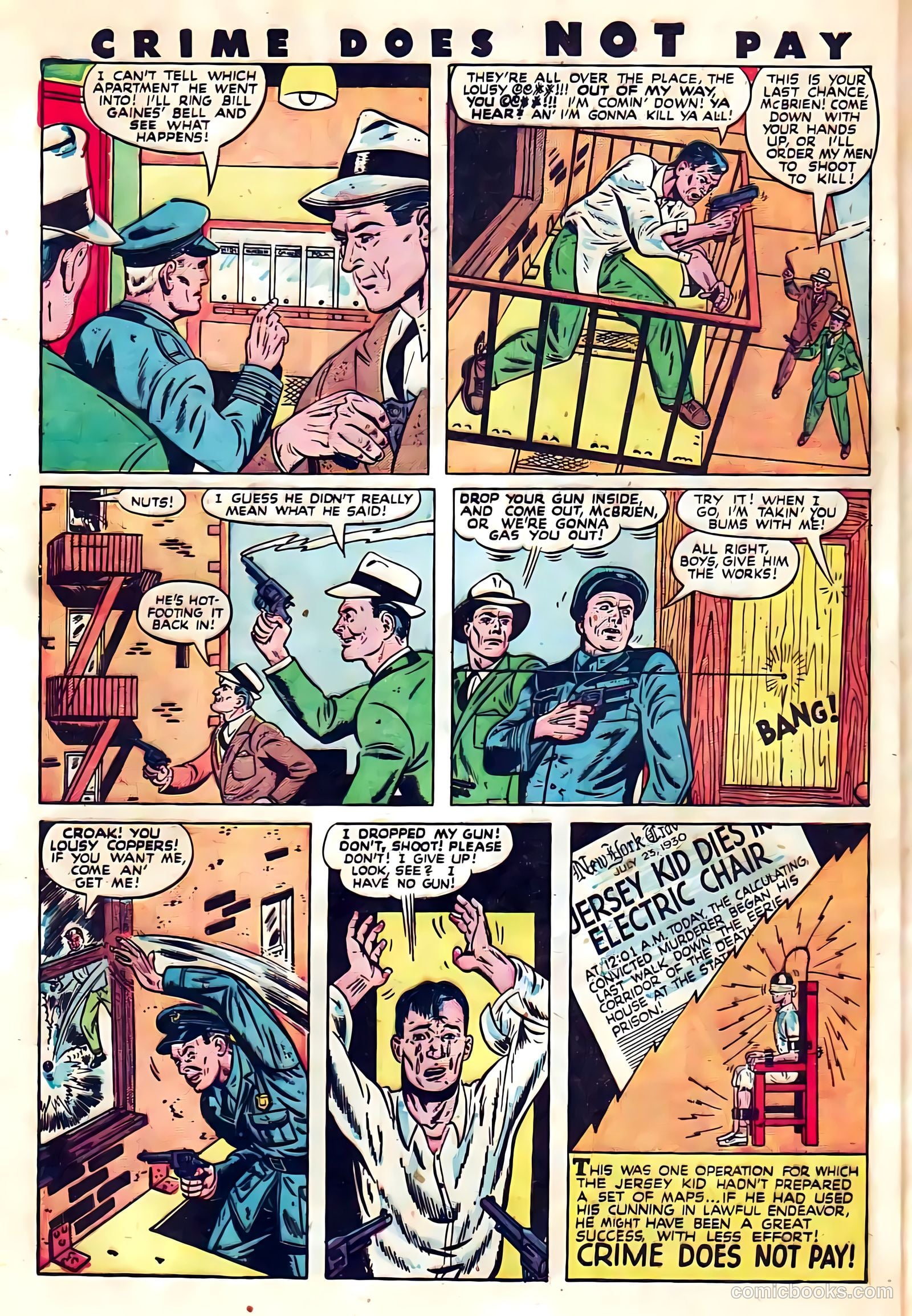 Crime Does Not Pay #58 (1947) — page 40 of 52