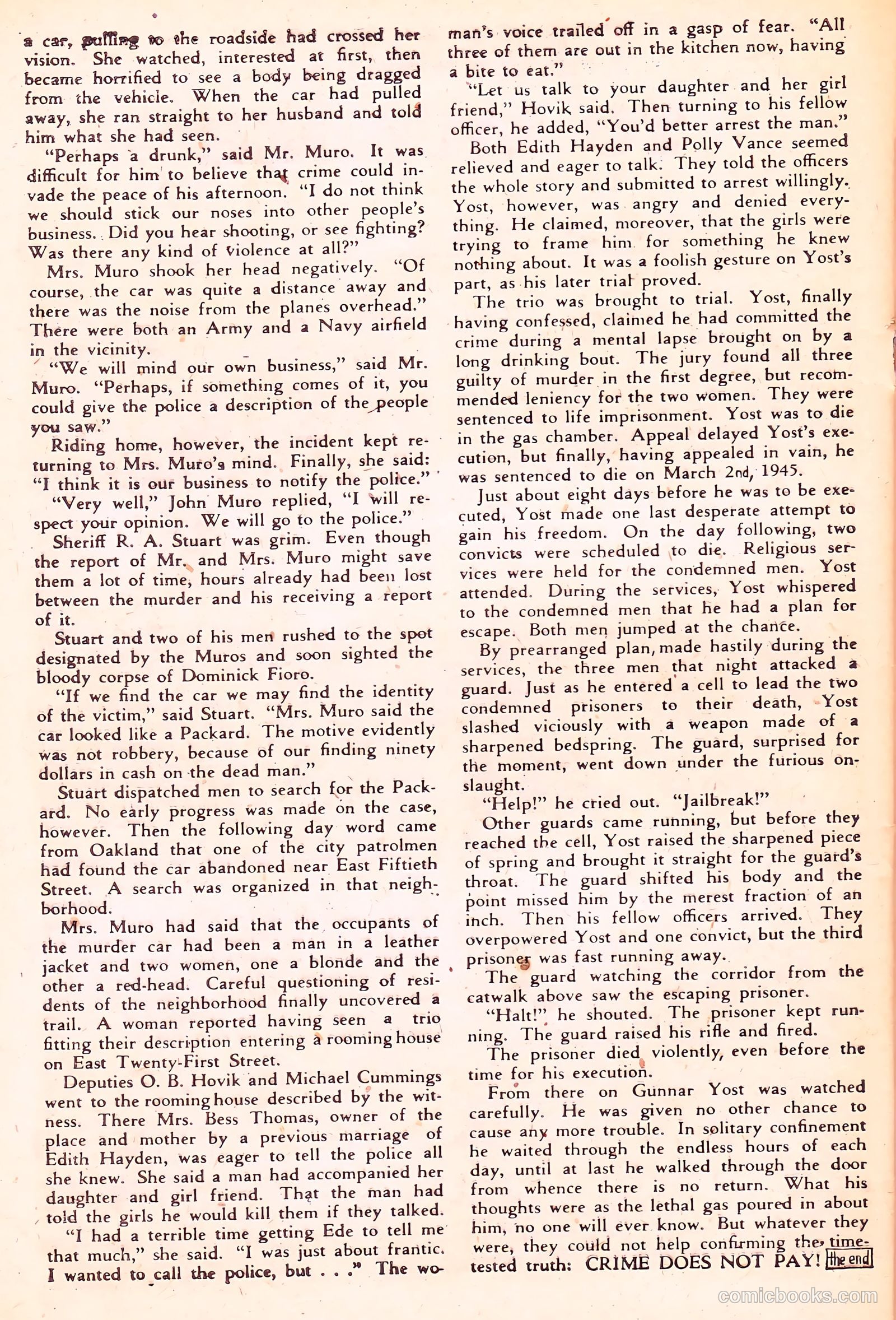 Crime Does Not Pay #59 (1948) — page 46 of 54