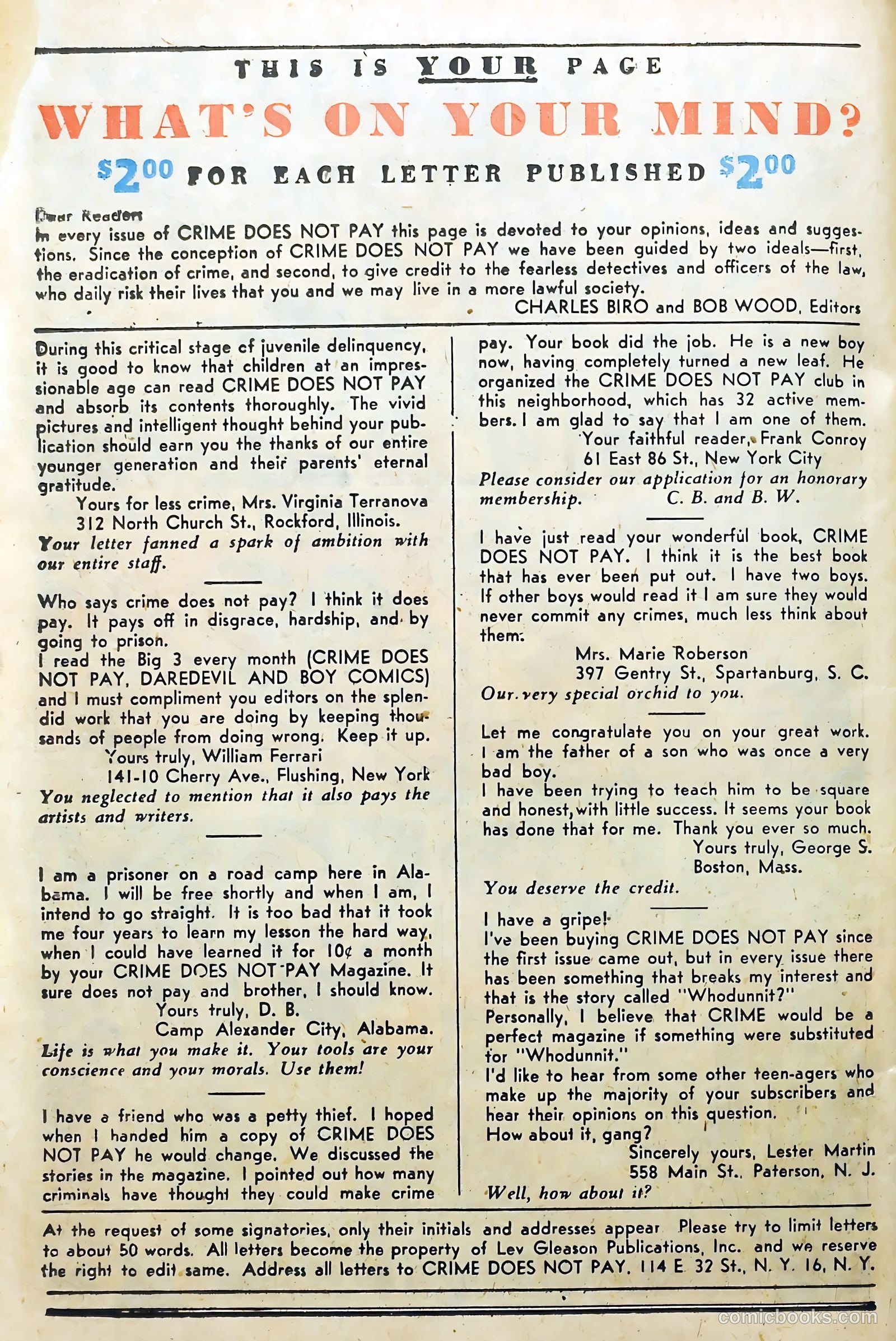 Crime Does Not Pay #61 (1948) — page 38 of 54