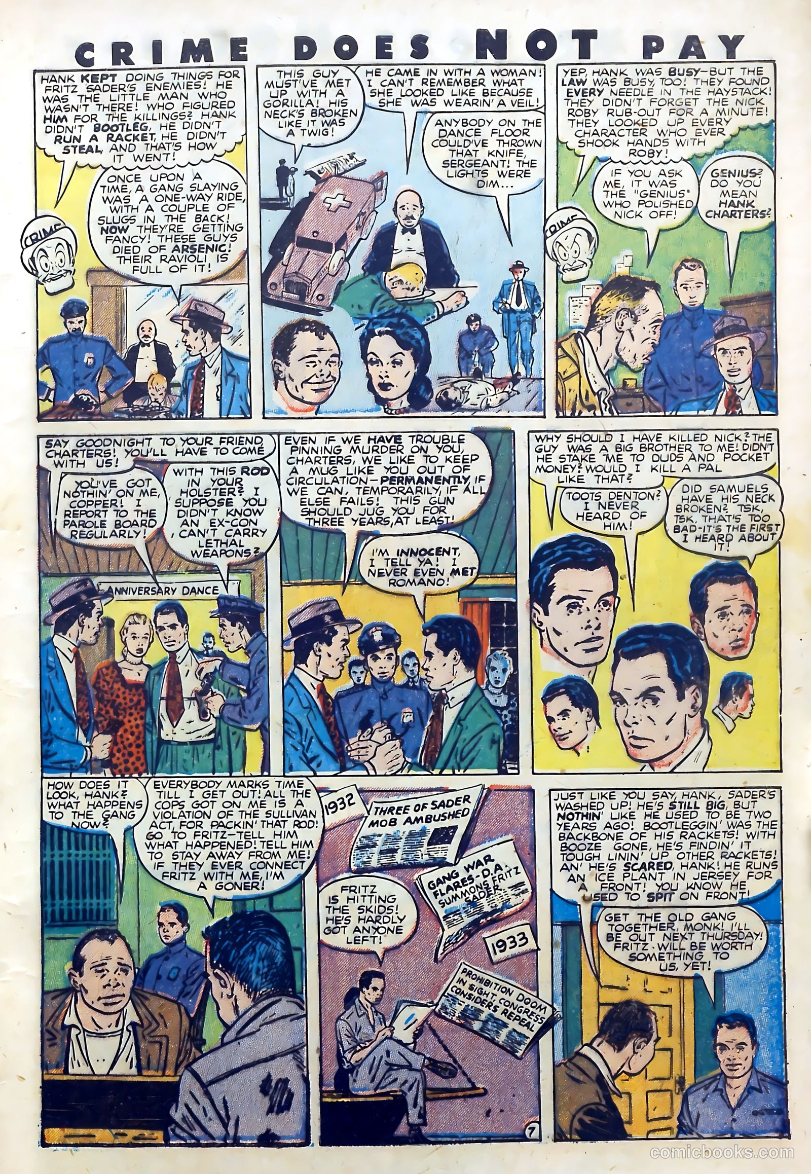 Crime Does Not Pay #71 (1949) — page 9 of 53