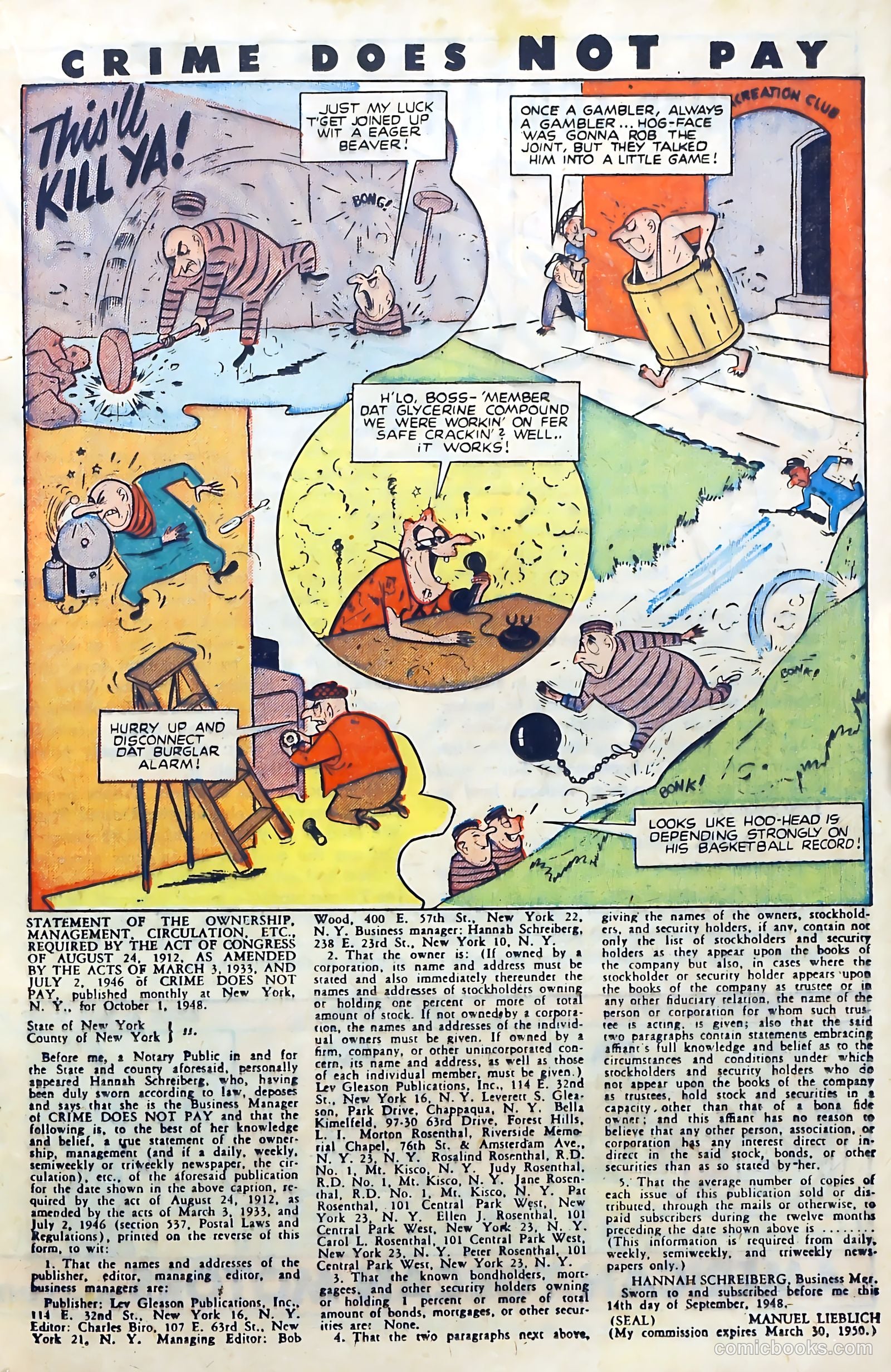 Crime Does Not Pay #71 (1949) — page 25 of 53