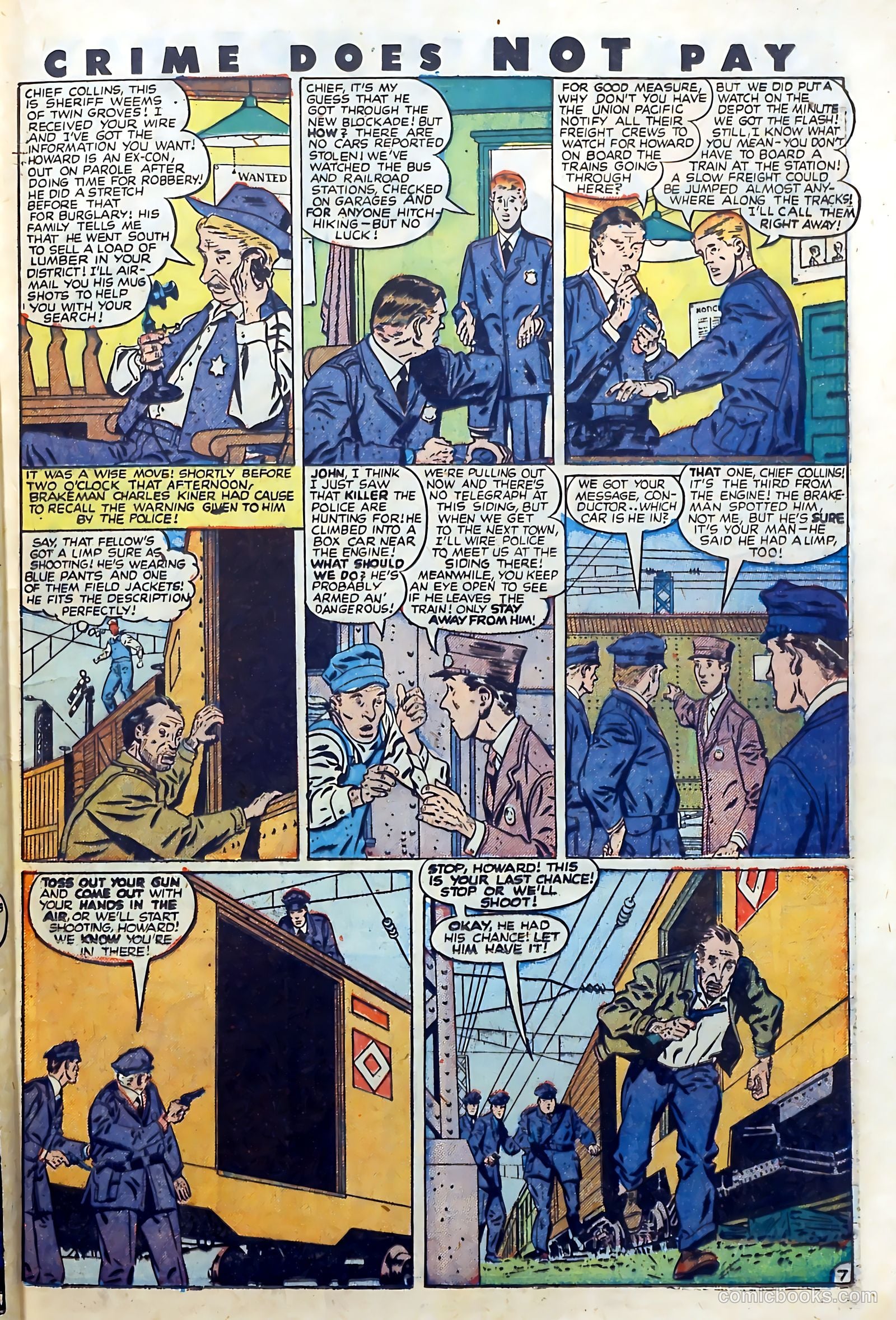 Crime Does Not Pay #71 (1949) — page 35 of 53