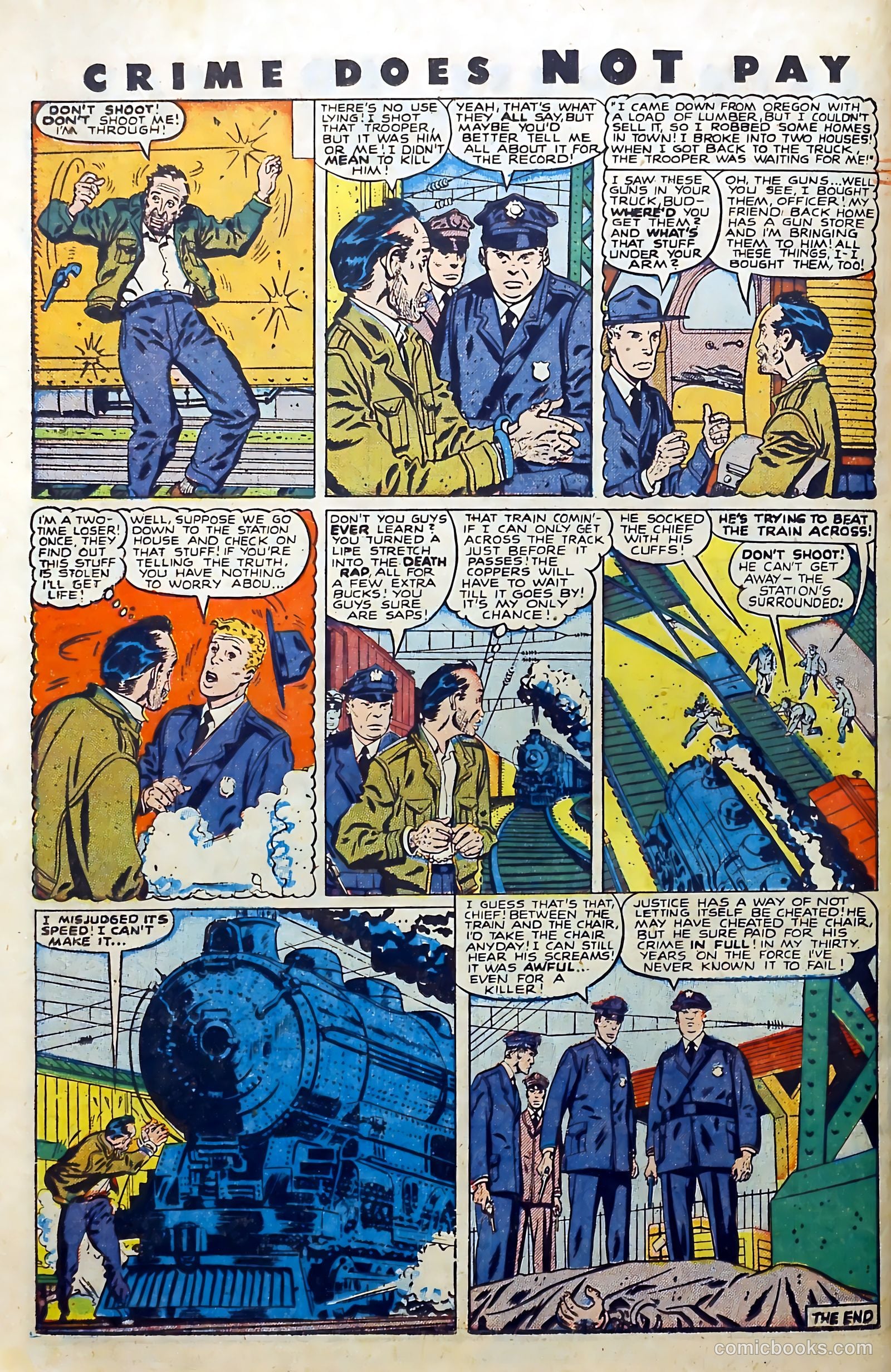 Crime Does Not Pay #71 (1949) — page 36 of 53
