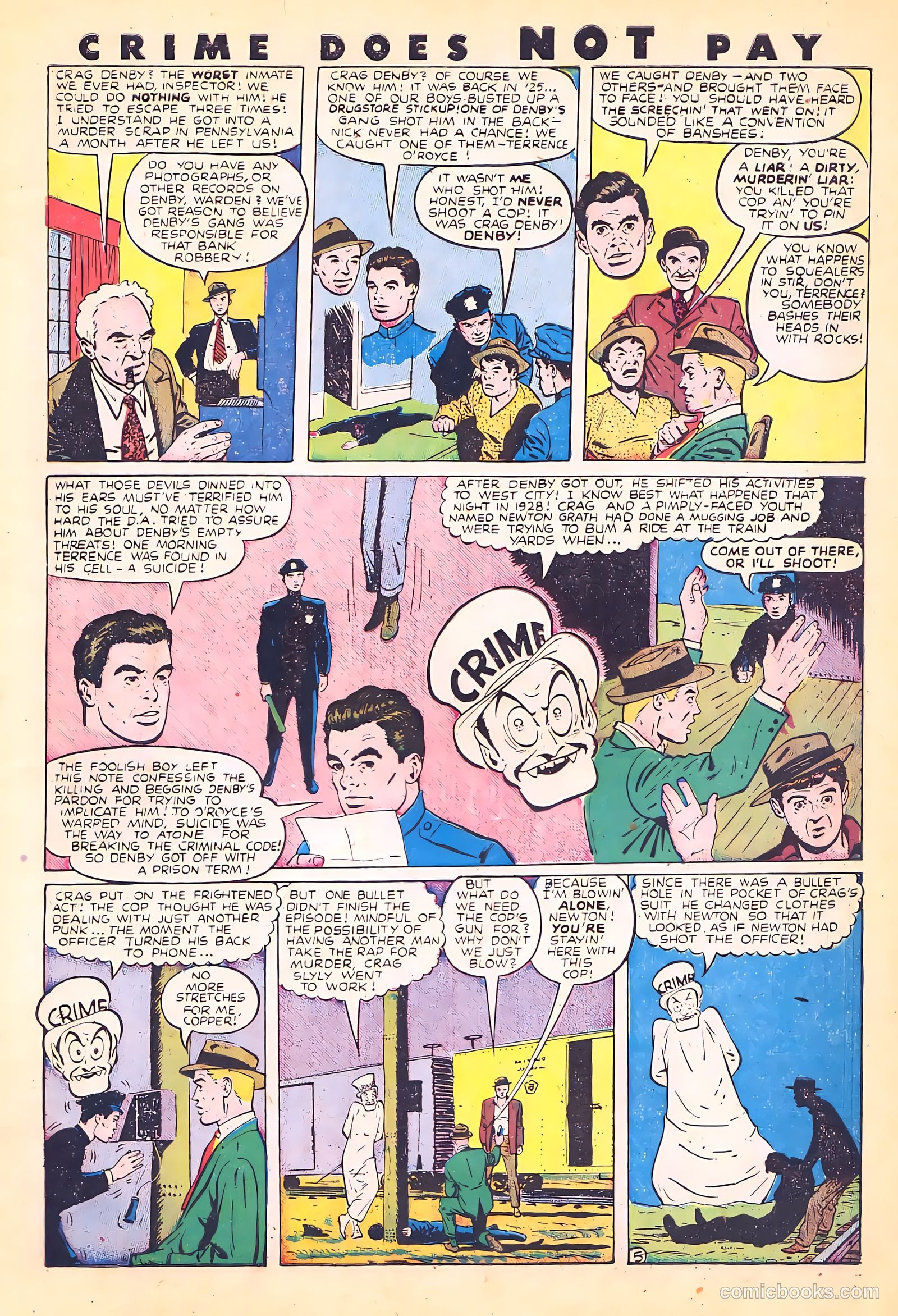 Crime Does Not Pay #72 (1949) — page 7 of 54