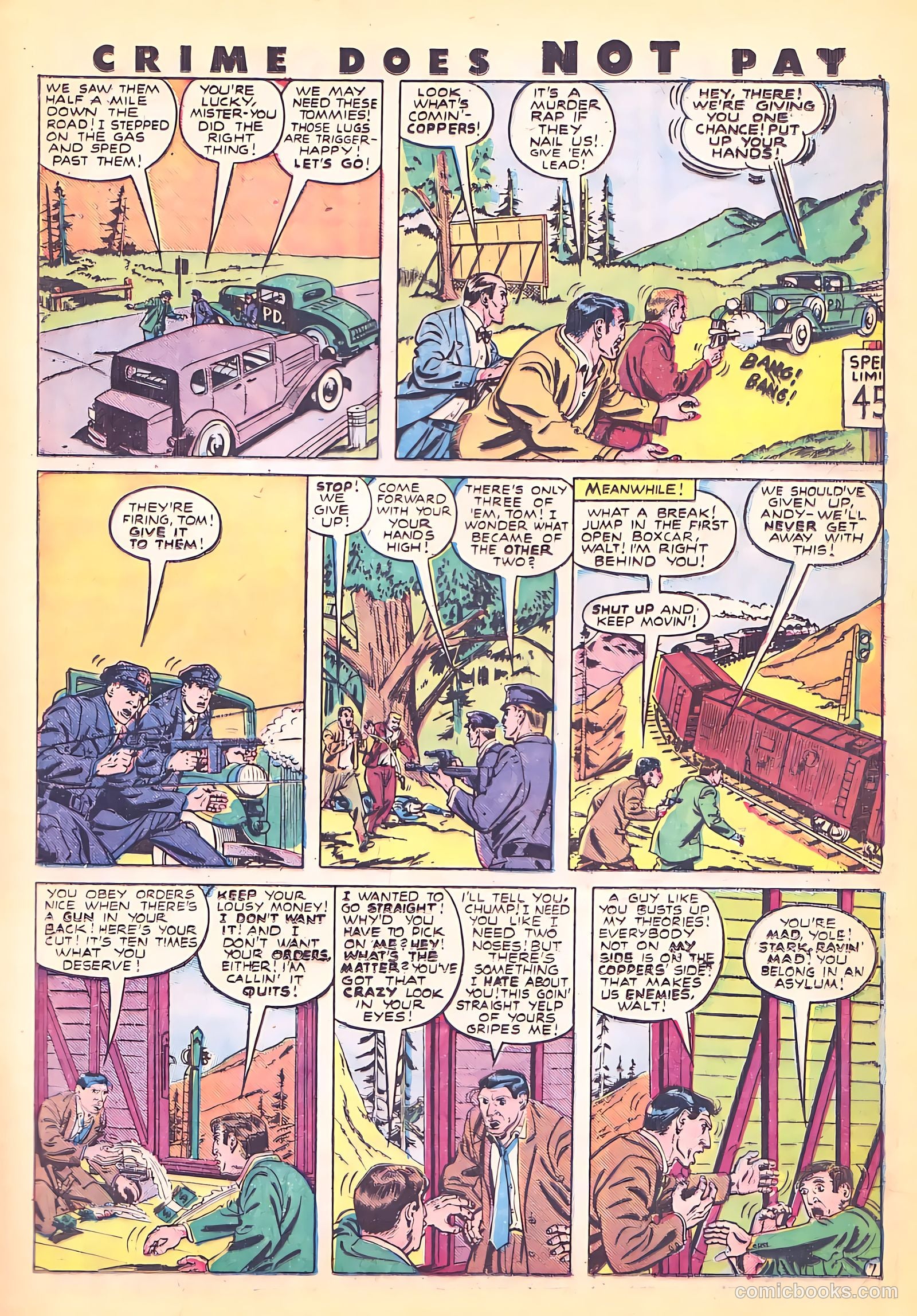 Crime Does Not Pay #72 (1949) — page 23 of 54