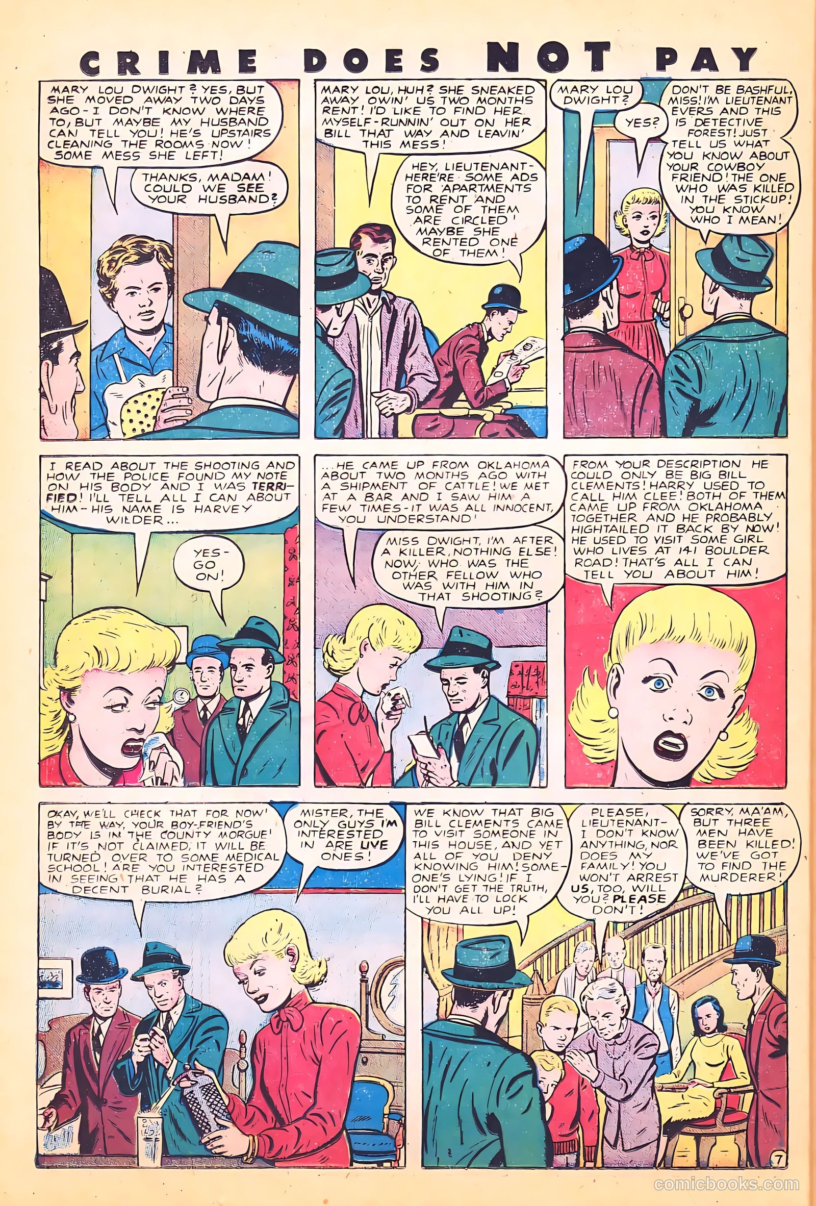 Crime Does Not Pay #72 (1949) — page 35 of 54