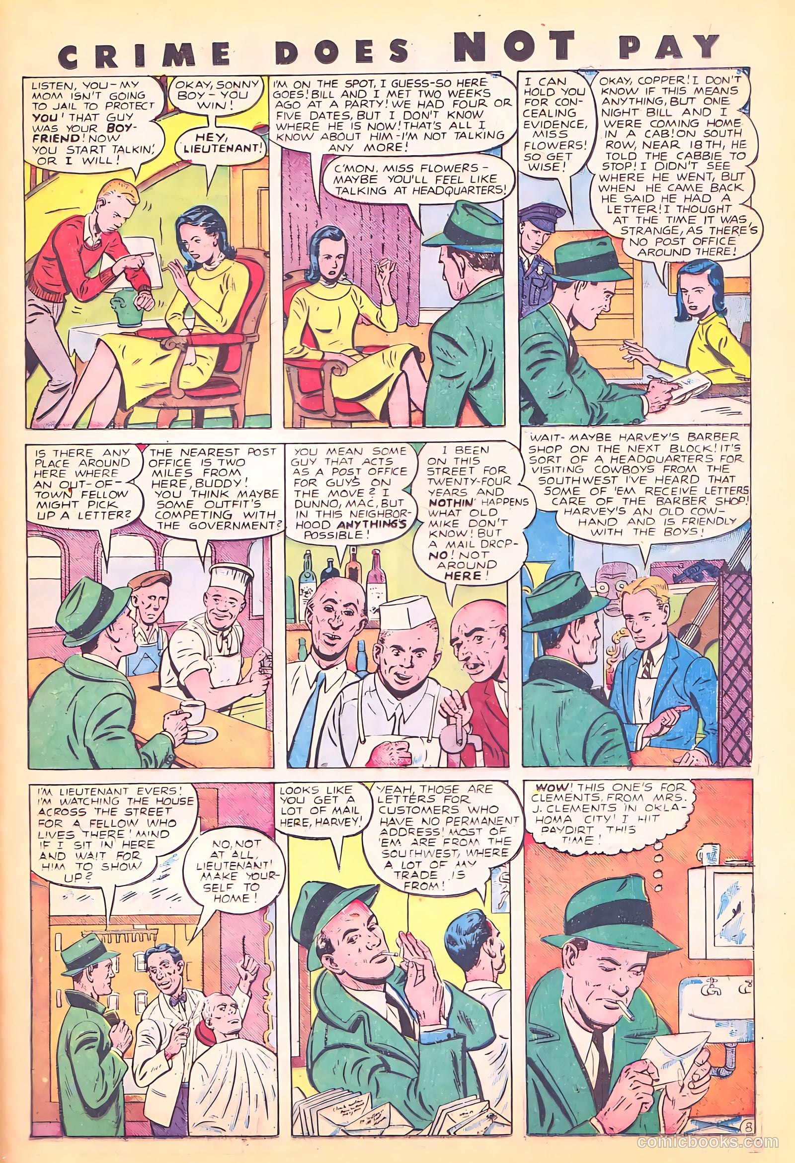 Crime Does Not Pay #72 (1949) — page 36 of 54