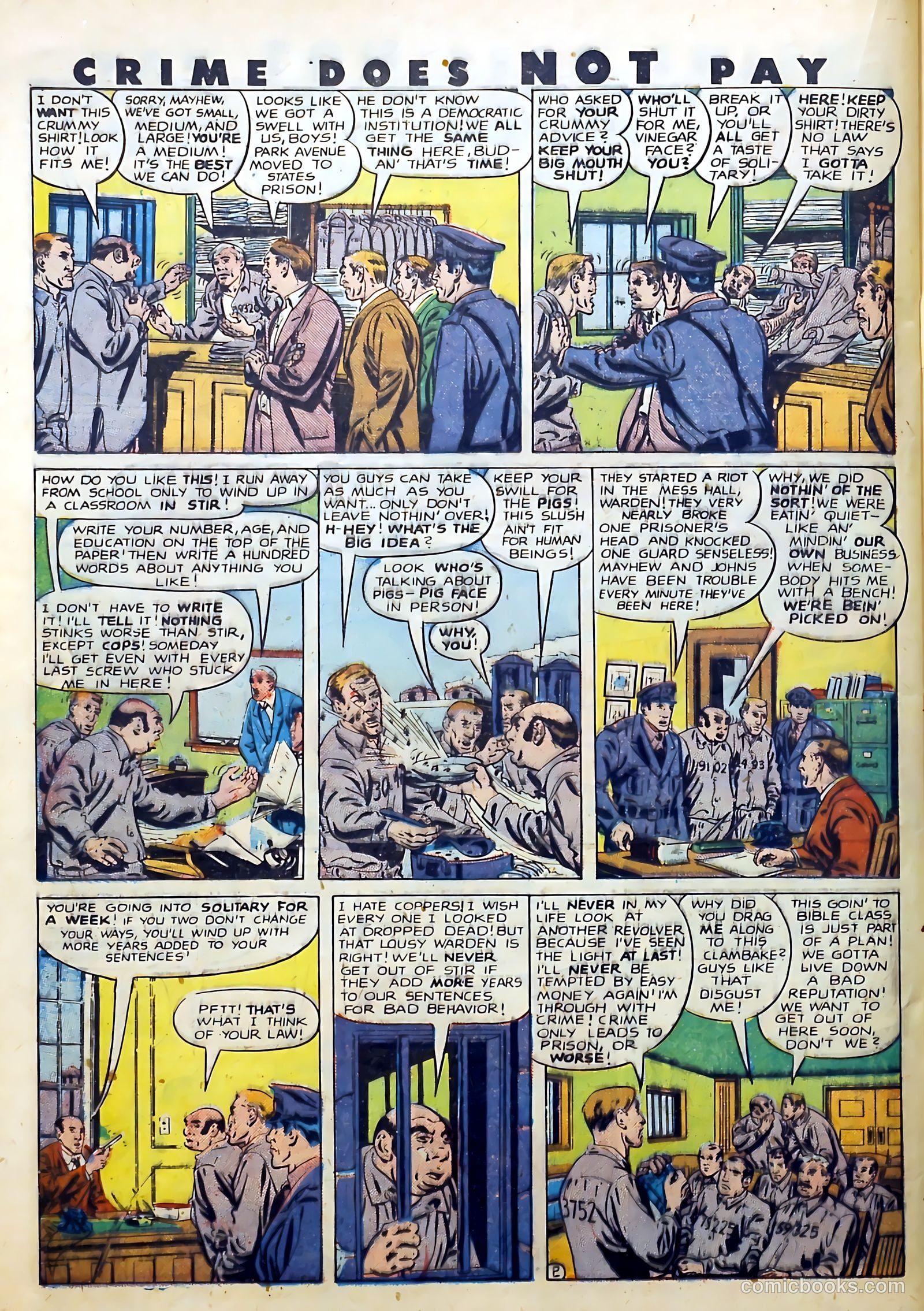 Crime Does Not Pay #73 (1949) — page 32 of 54