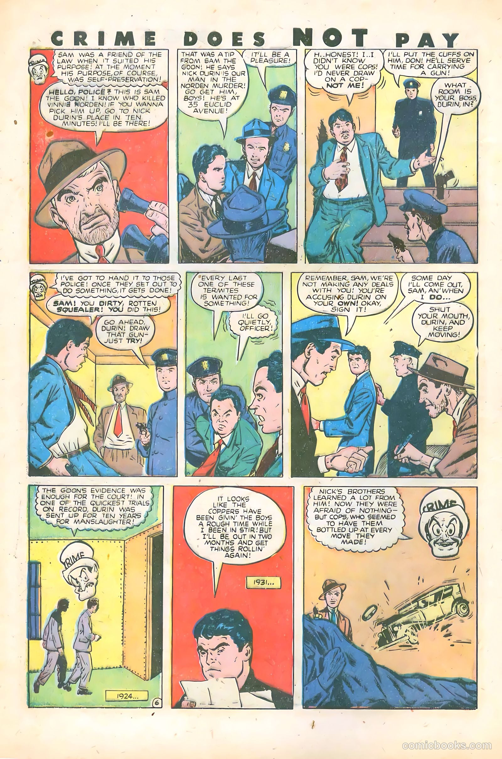Crime Does Not Pay #74 (1949) — page 8 of 53