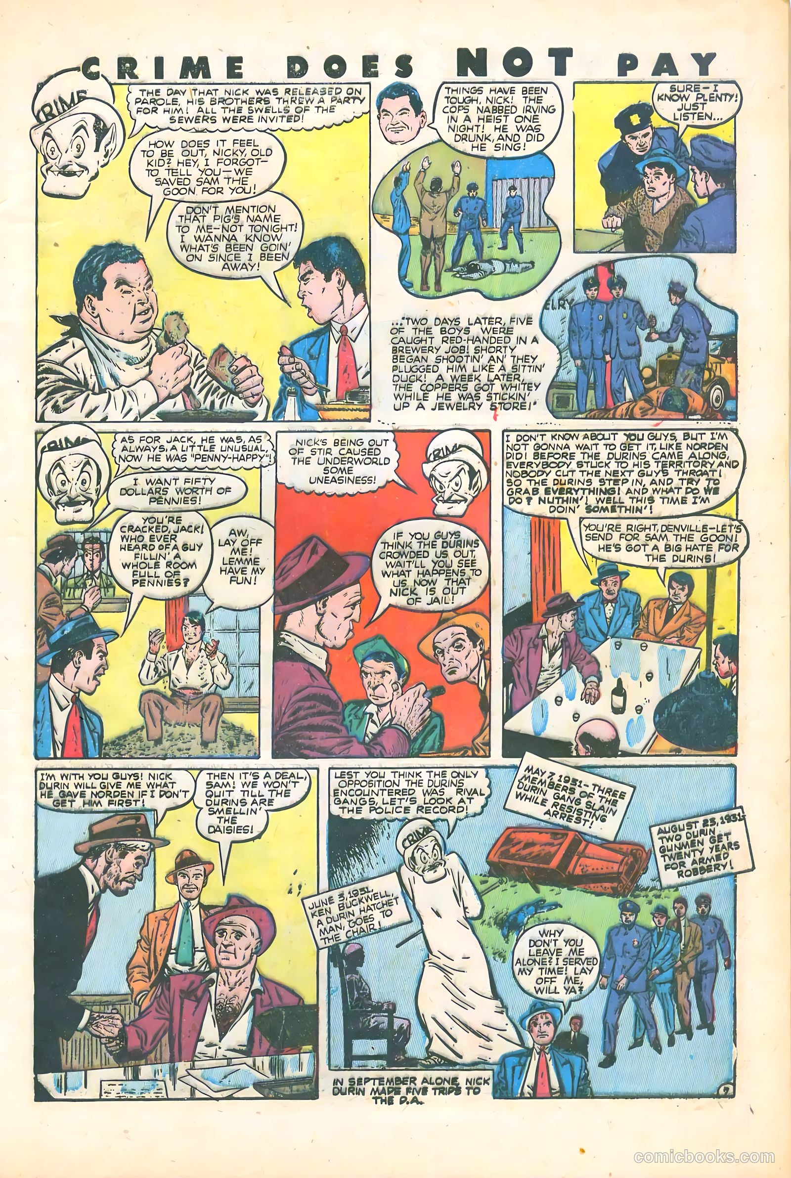 Crime Does Not Pay #74 (1949) — page 9 of 53