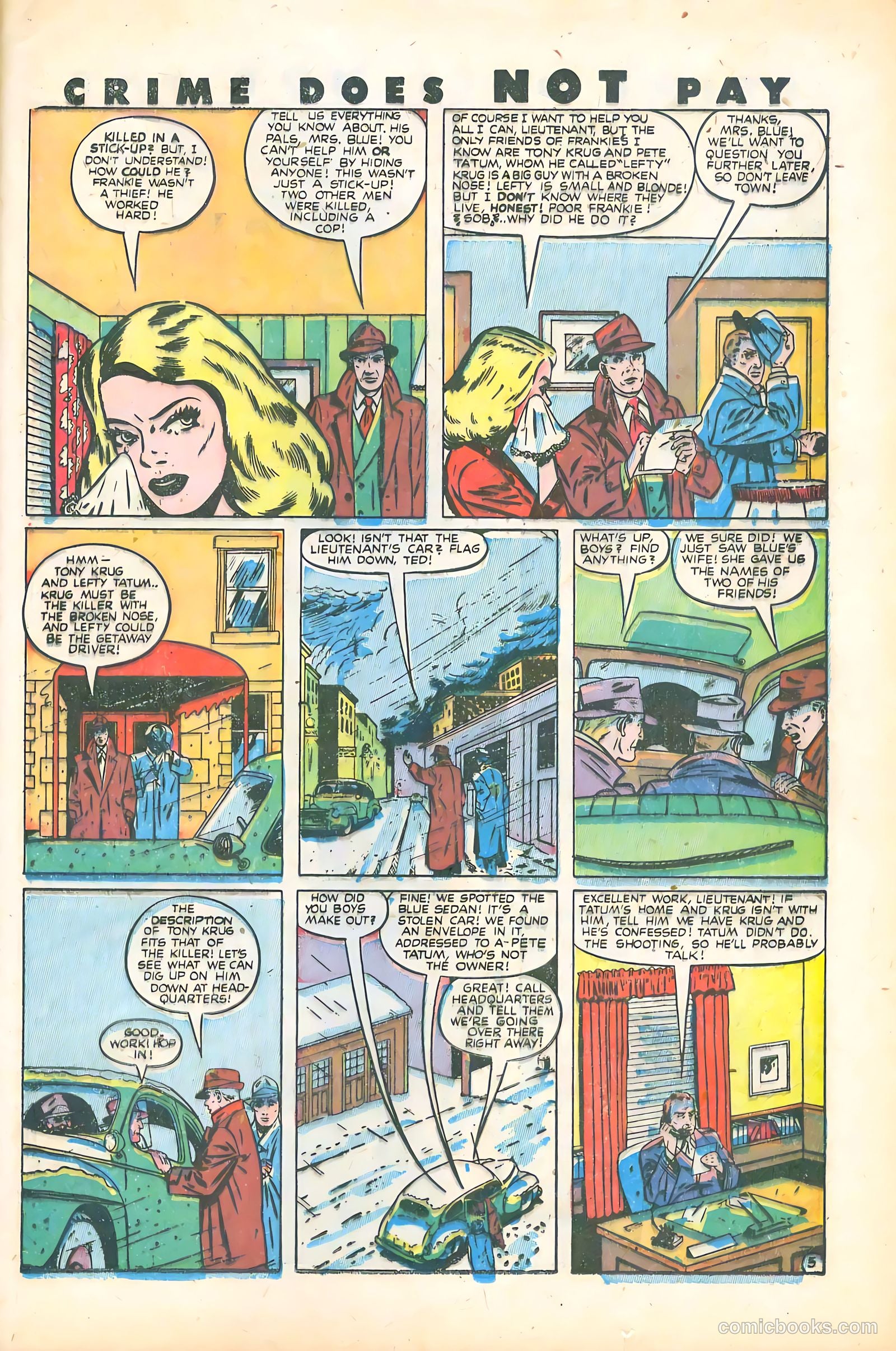 Crime Does Not Pay #74 (1949) — page 34 of 53