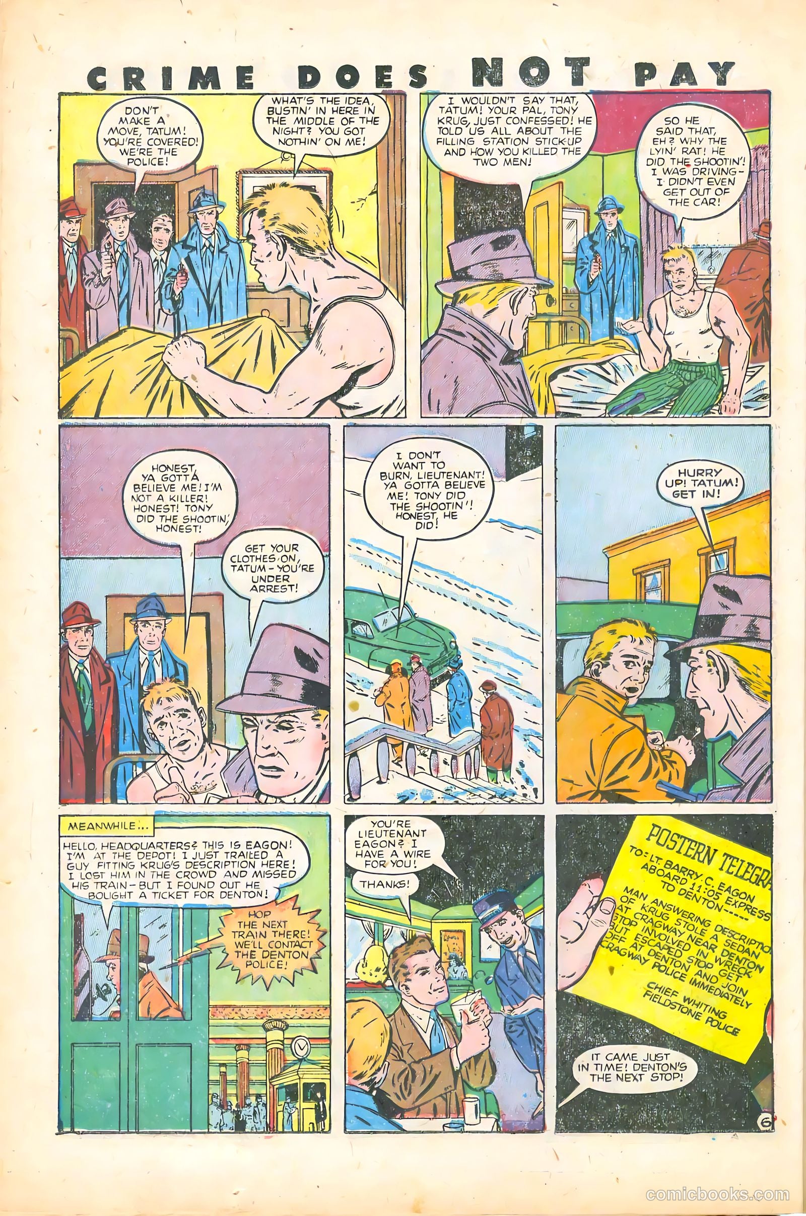 Crime Does Not Pay #74 (1949) — page 35 of 53