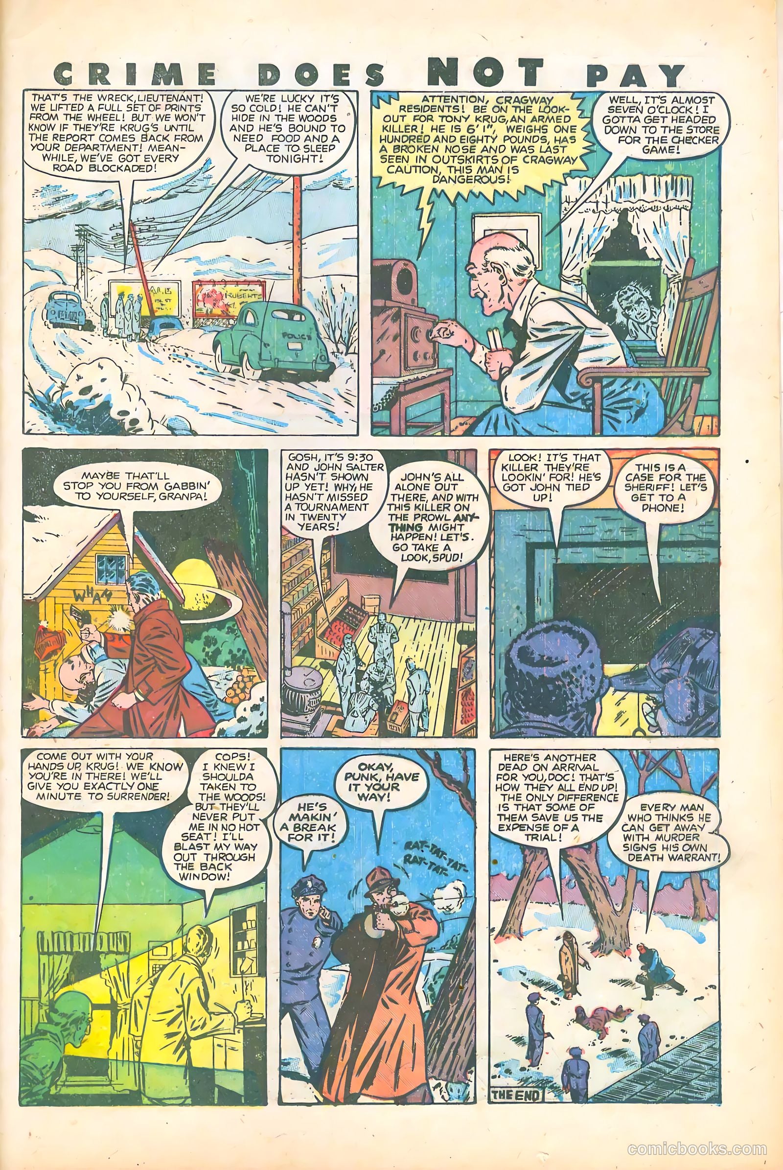 Crime Does Not Pay #74 (1949) — page 36 of 53