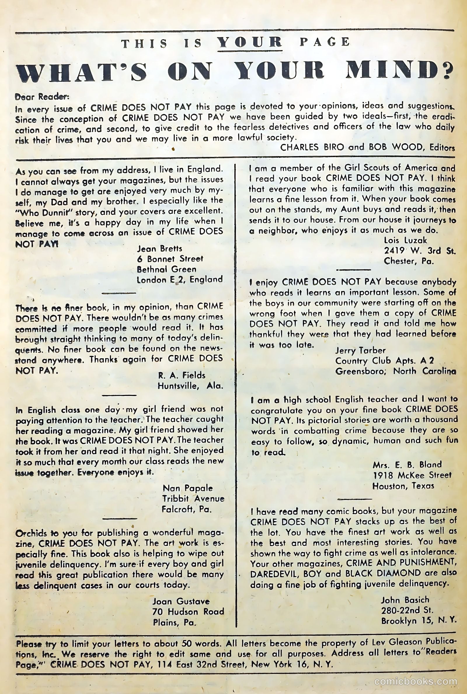Crime Does Not Pay #76 (1949) — page 38 of 52