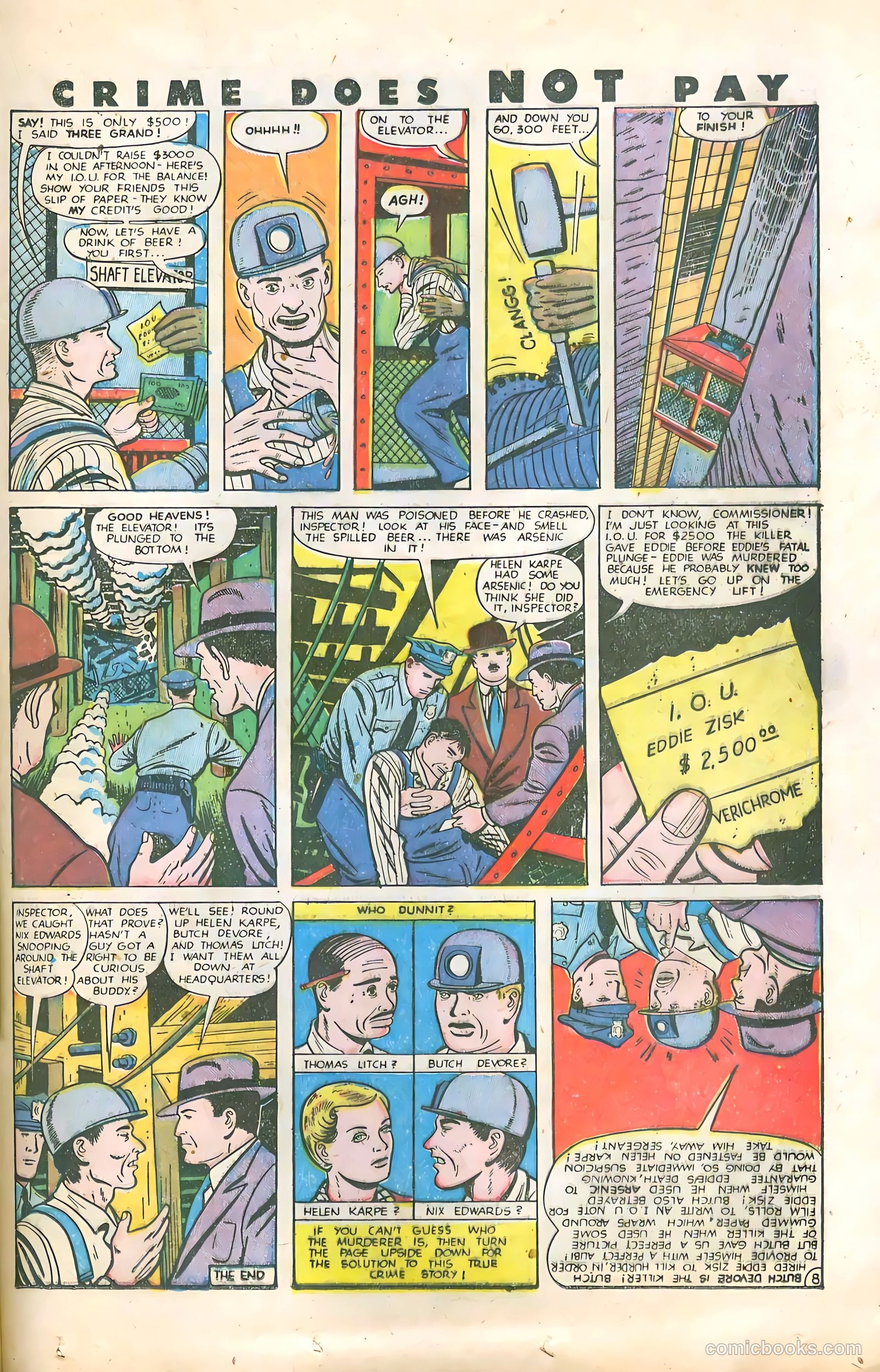 Crime Does Not Pay #77 (1949) — page 33 of 52