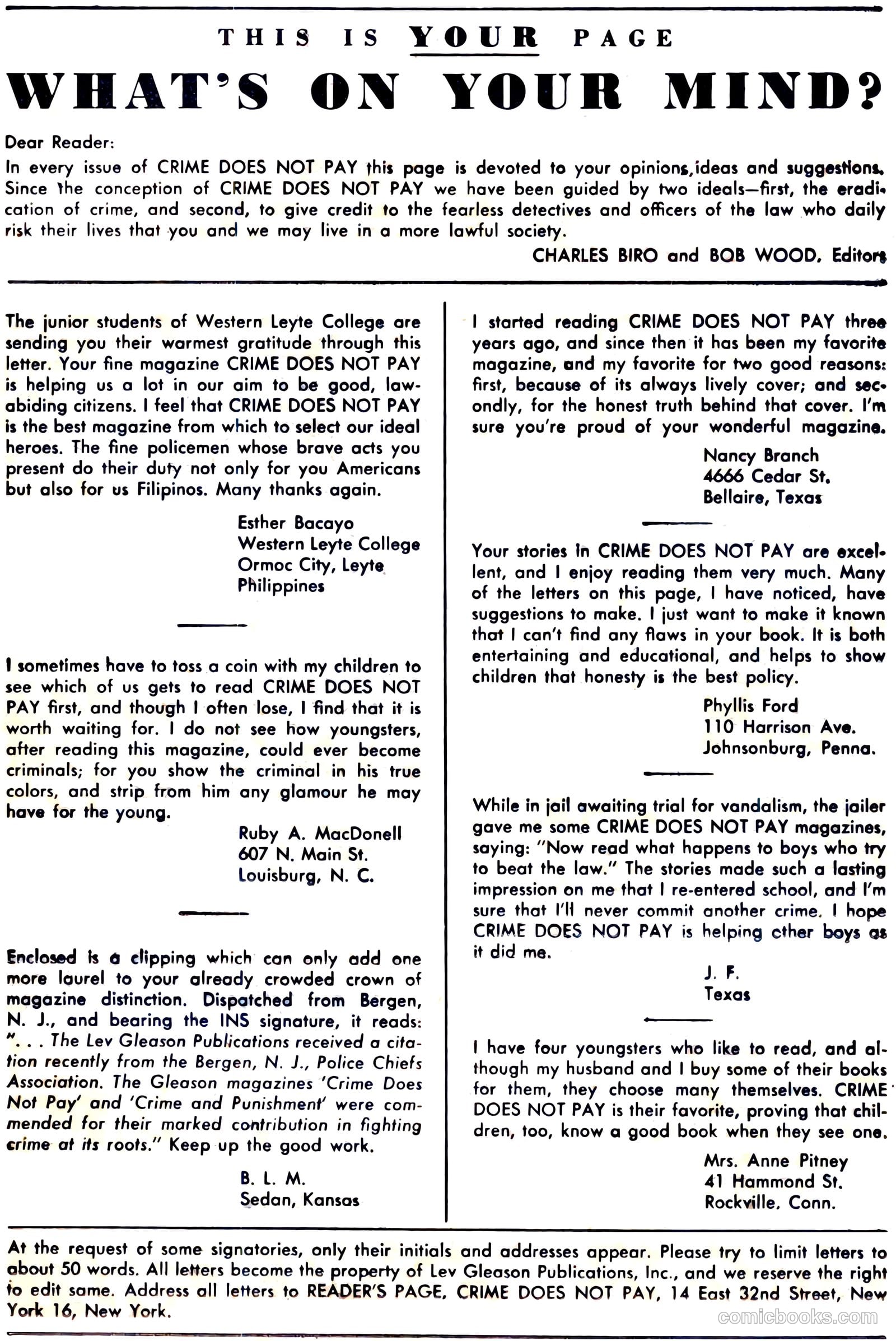 Crime Does Not Pay #81 (1949) — page 35 of 52