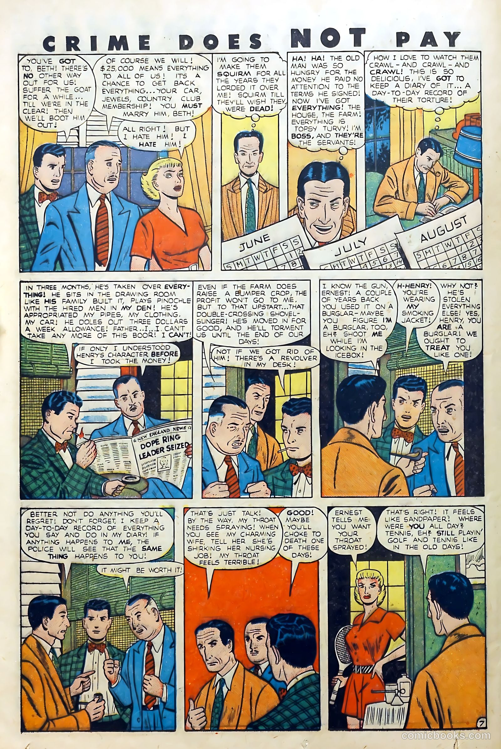 Crime Does Not Pay #83 (1950) — page 32 of 53