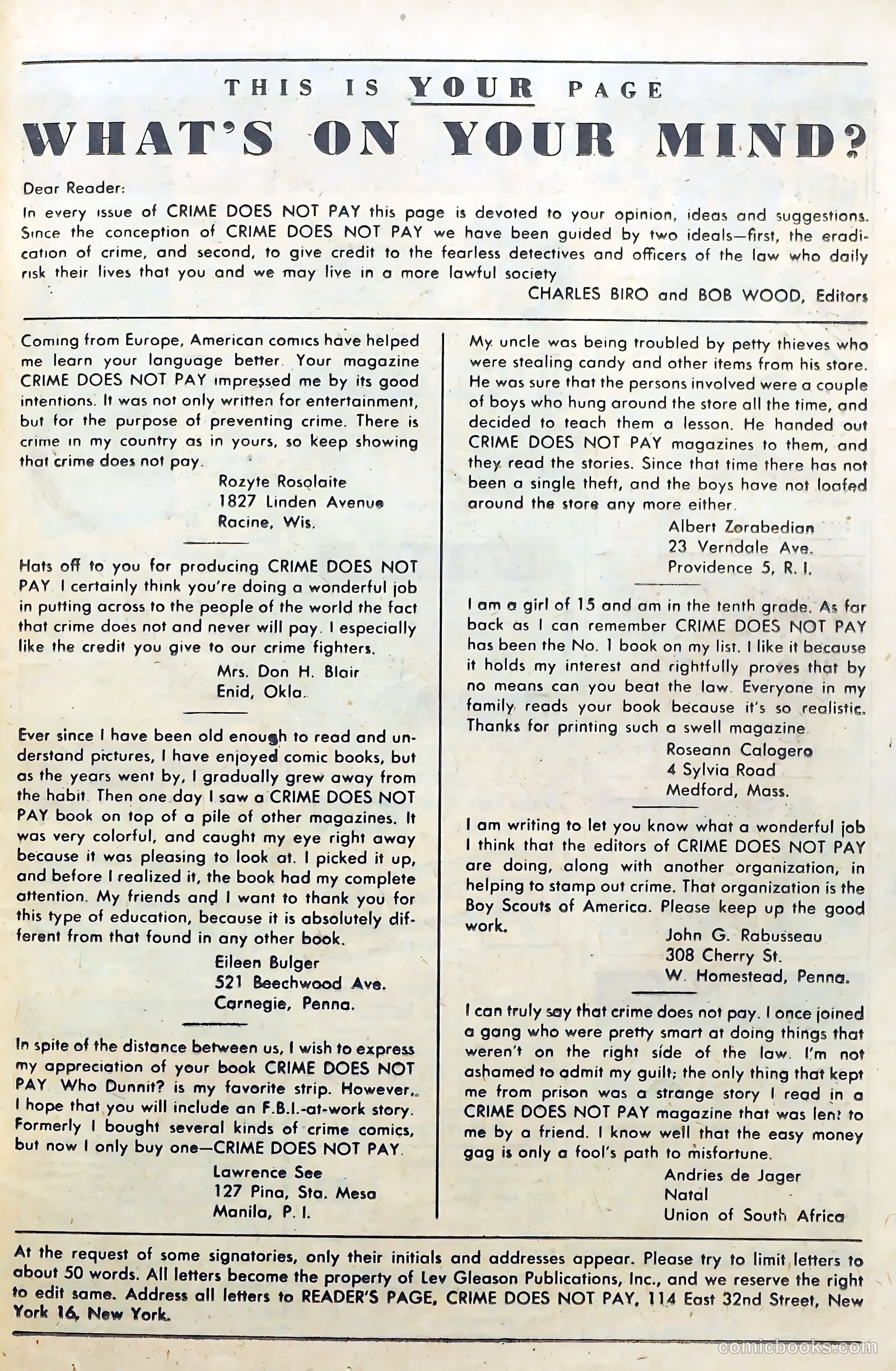 Crime Does Not Pay #83 (1950) — page 37 of 53