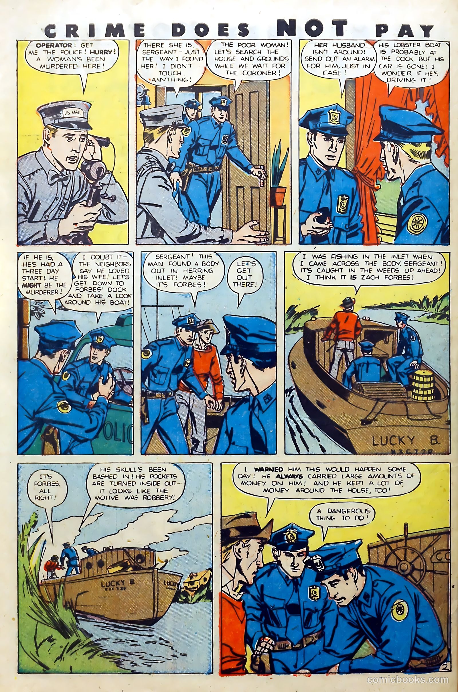 Crime Does Not Pay #83 (1950) — page 40 of 53