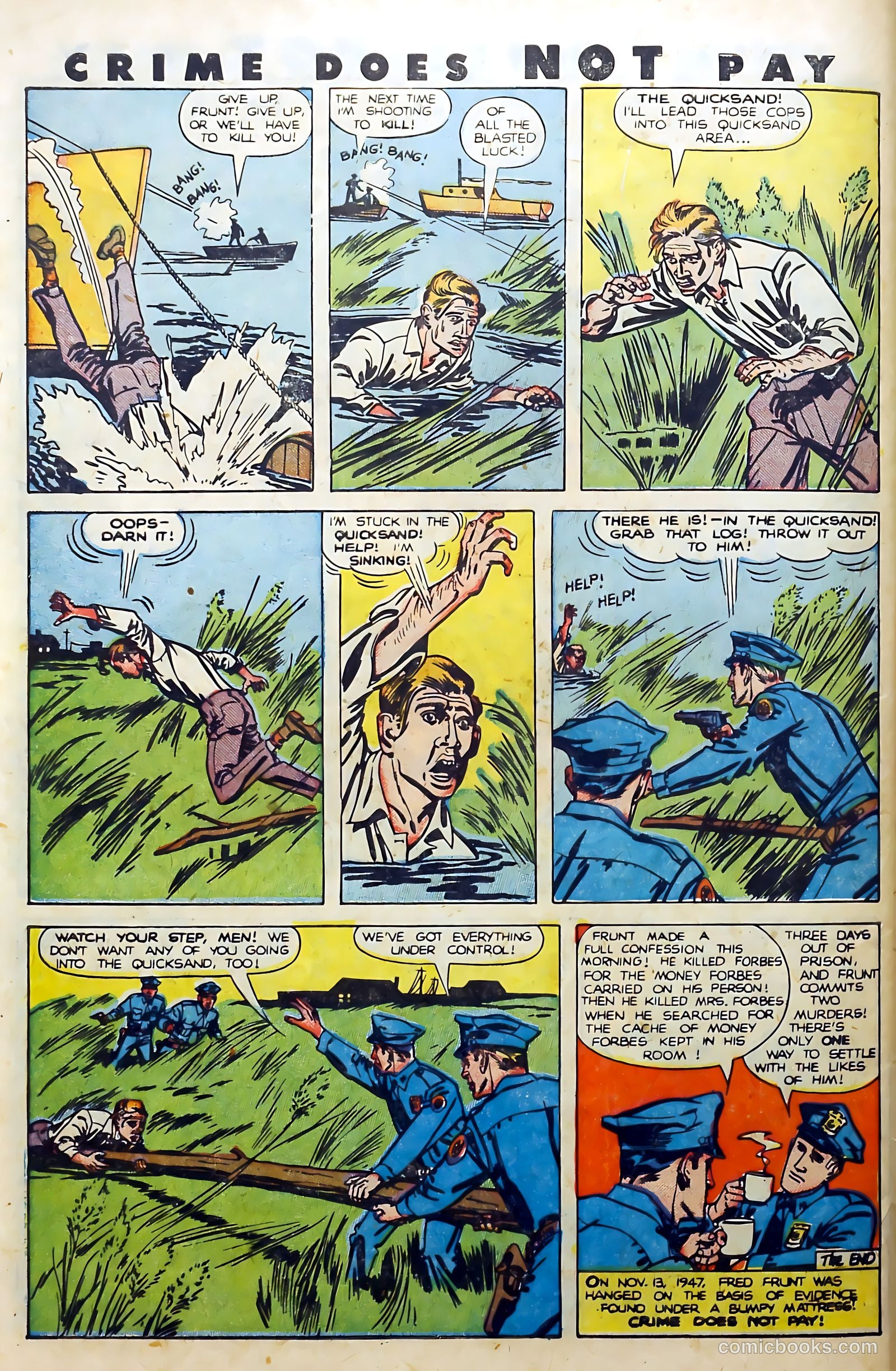 Crime Does Not Pay #83 (1950) — page 46 of 53