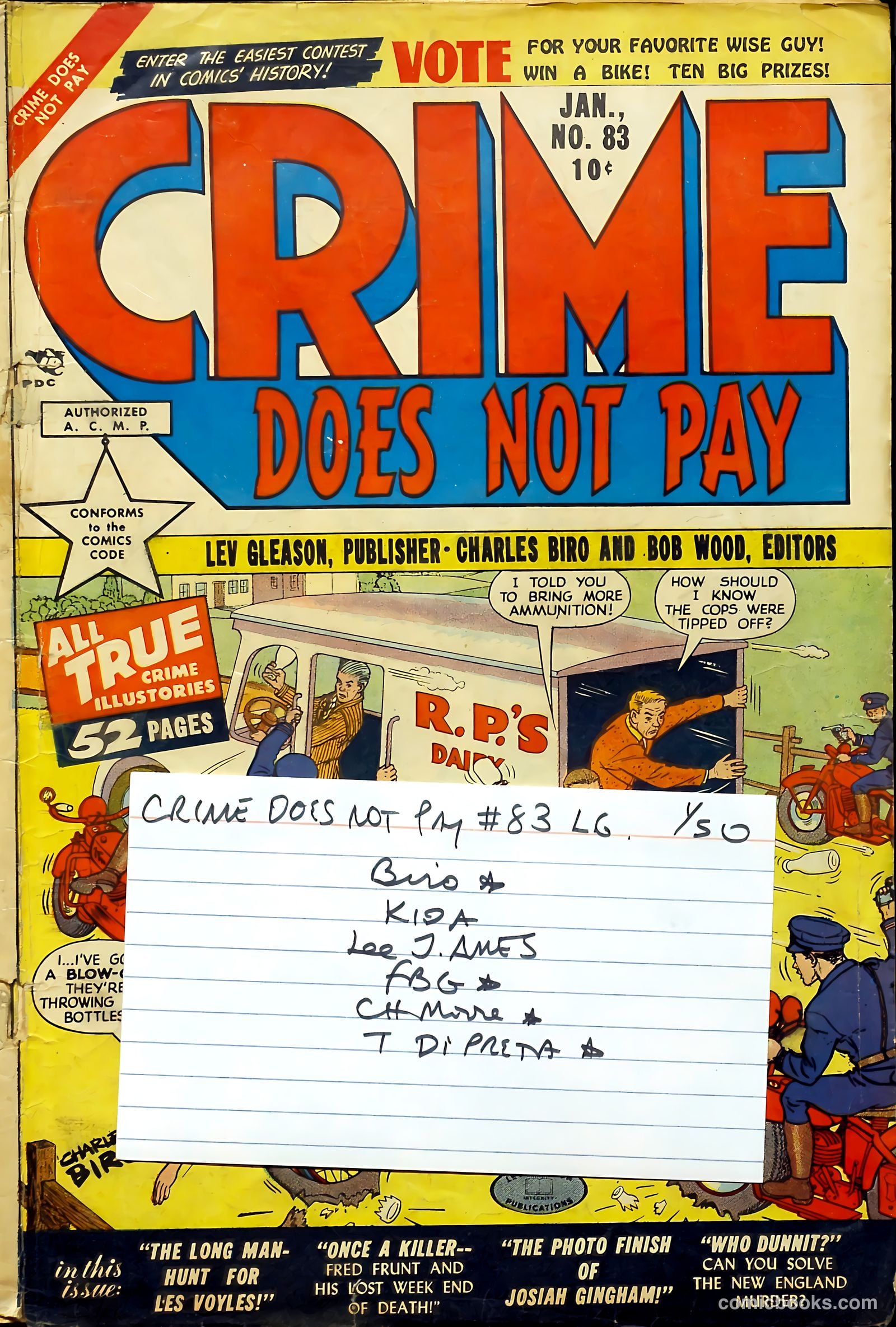 Crime Does Not Pay #83 (1950) — page 53 of 53