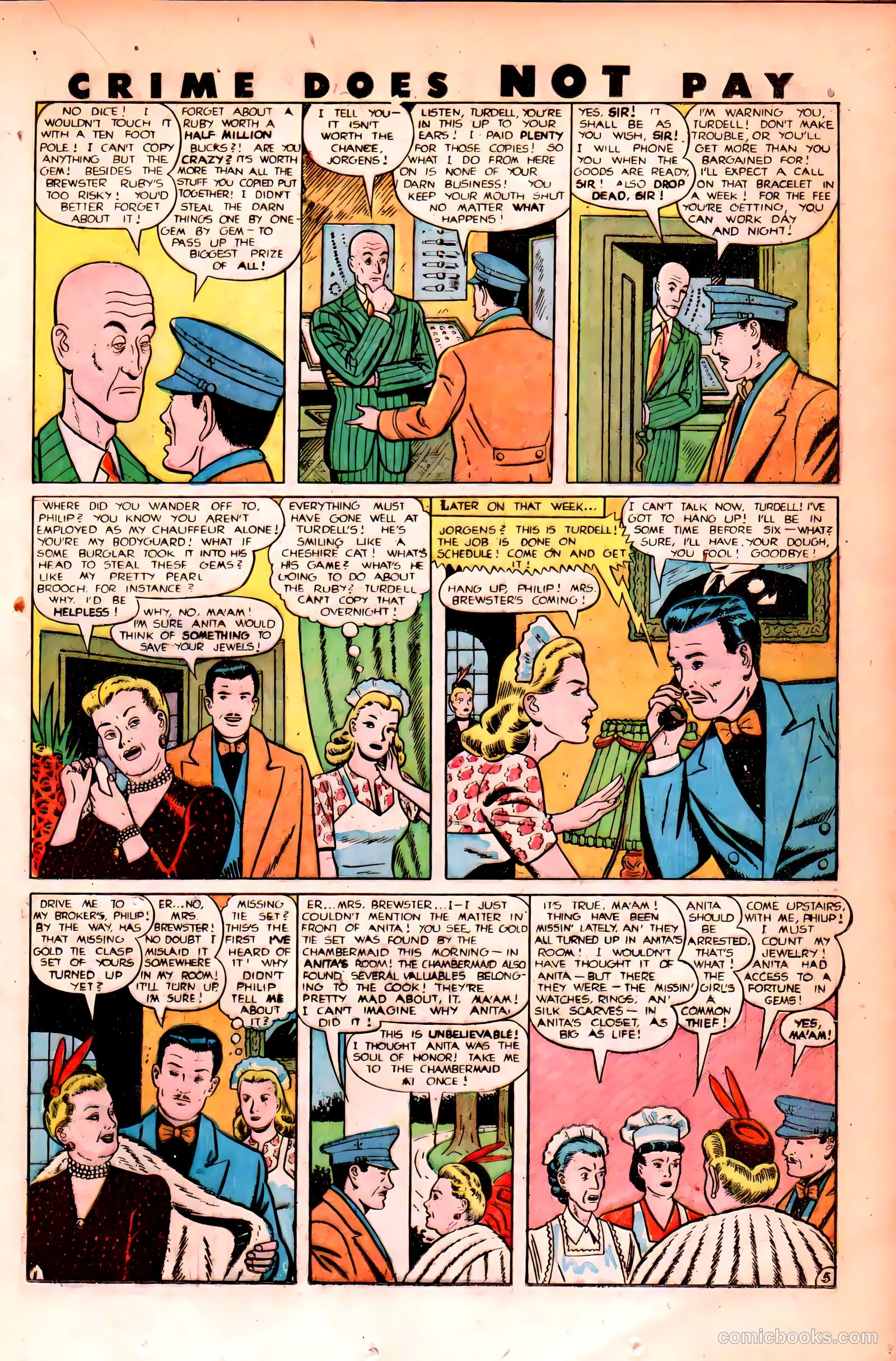 Crime Does Not Pay #84 (1950) — page 23 of 52