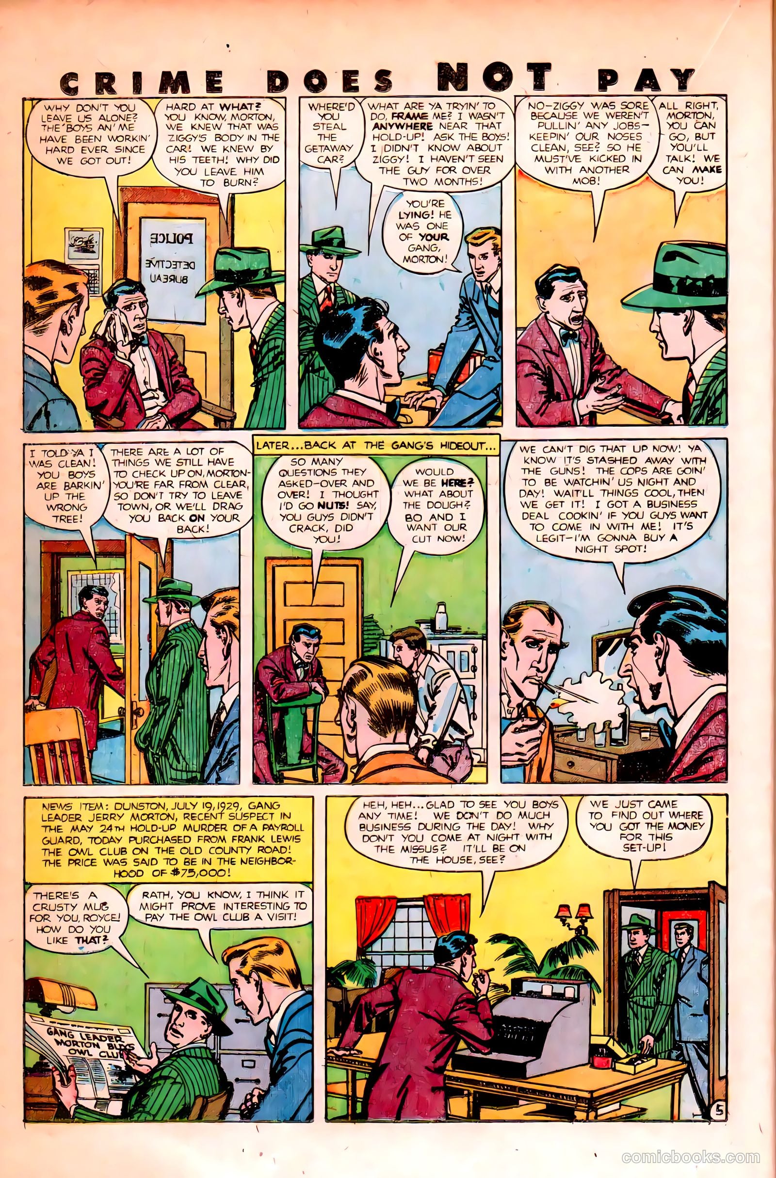 Crime Does Not Pay #84 (1950) — page 36 of 52