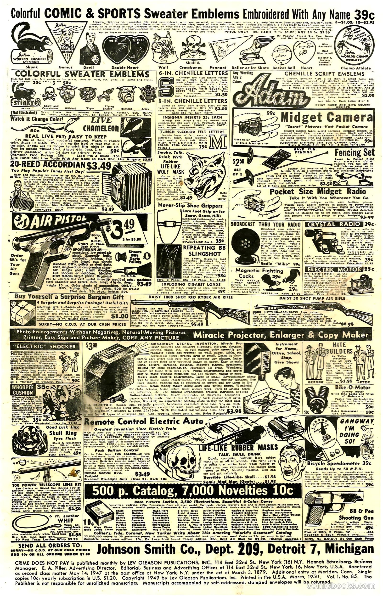 Crime Does Not Pay #85 (1950) — page 2 of 52
