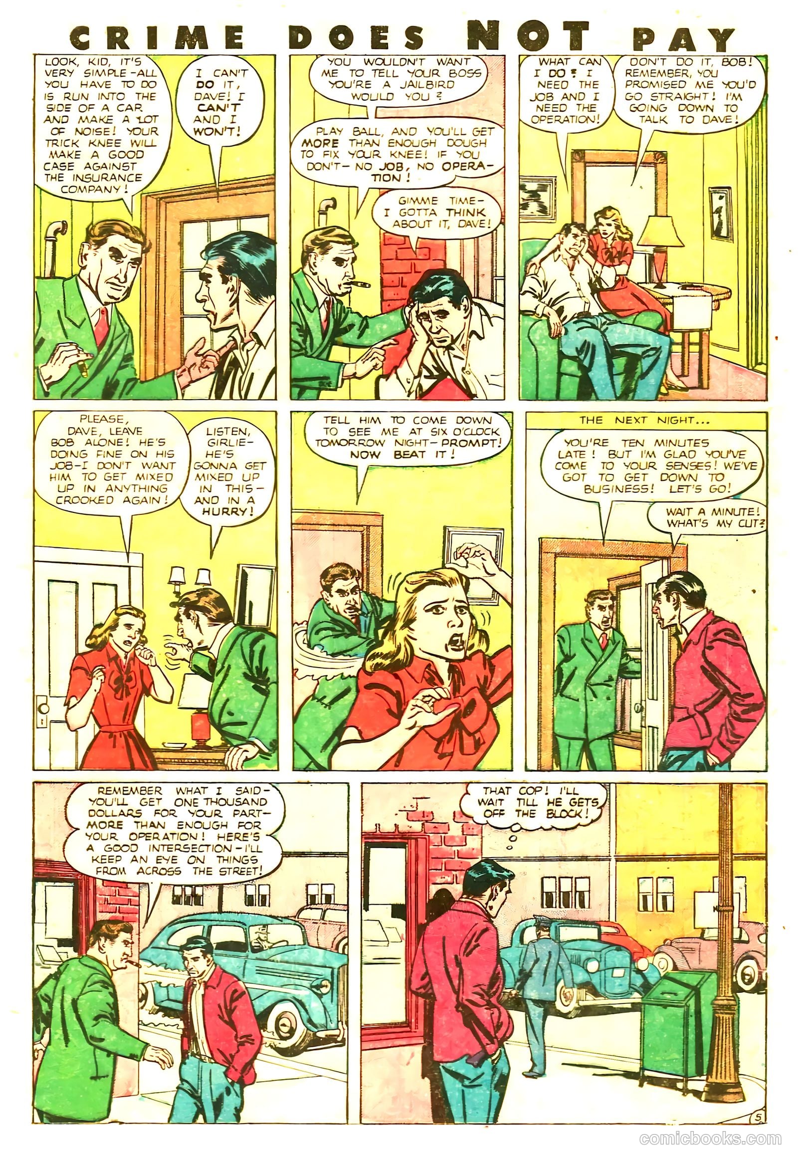 Crime Does Not Pay #85 (1950) — page 21 of 52