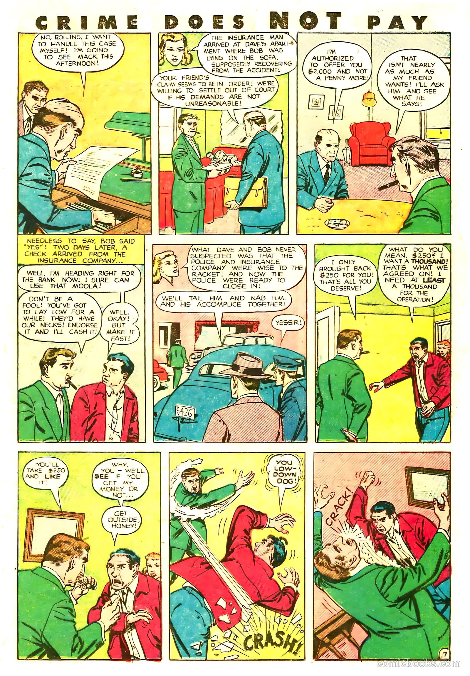 Crime Does Not Pay #85 (1950) — page 23 of 52