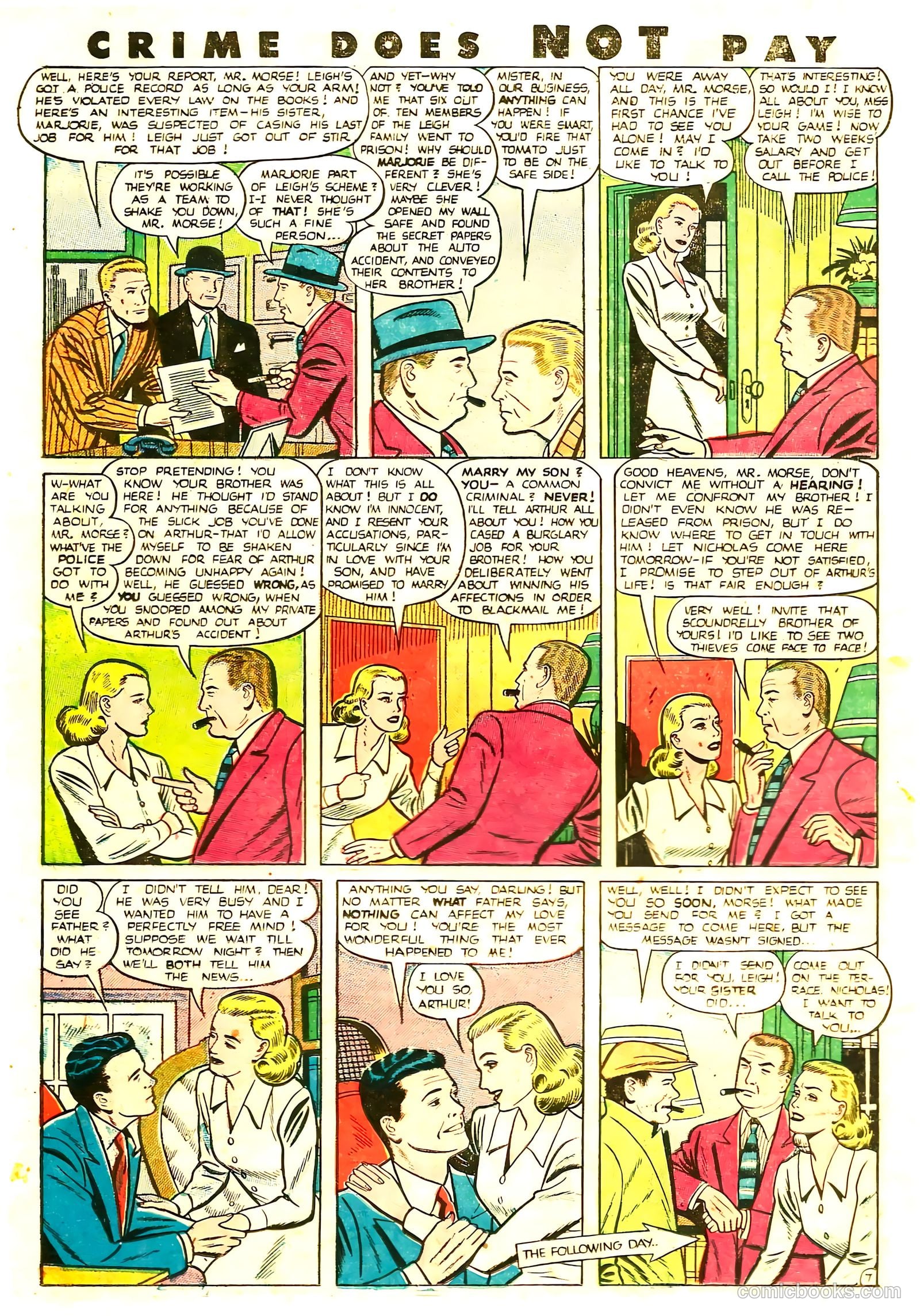 Crime Does Not Pay #85 (1950) — page 34 of 52