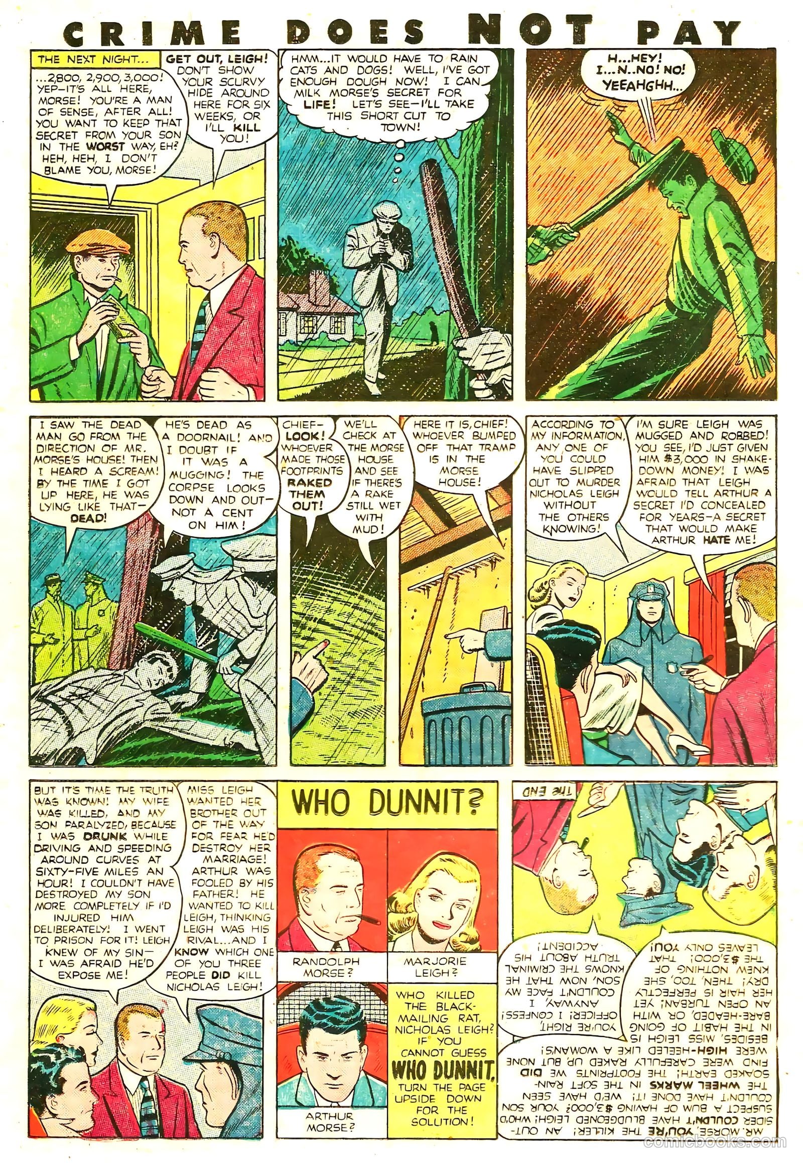 Crime Does Not Pay #85 (1950) — page 36 of 52